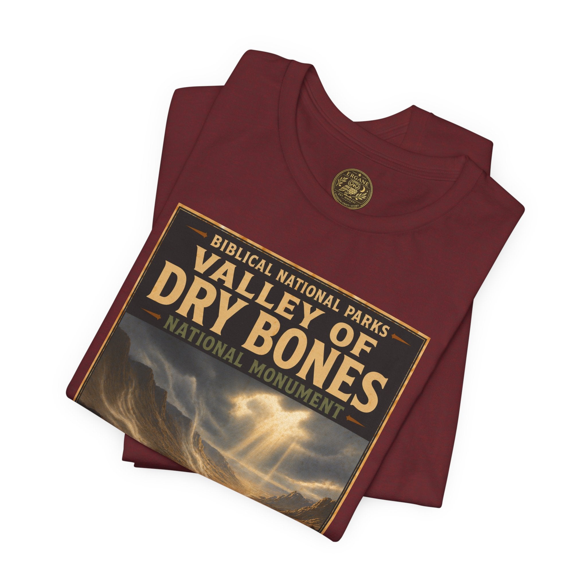 Biblical National Parks Collection V- Prophets & Wonders #026/030 Ezekiel 37  | Vintage nature poster Tee | Biblical national parks graphic shirt