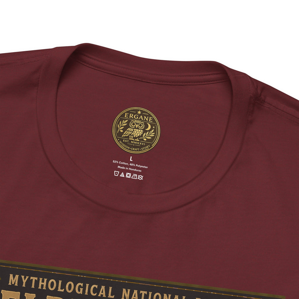 Mythological National Parks Collection III- #025-028 - Heros & Monsters | Vintage nature poster Tee | Mythological National Parks graphic shirt
