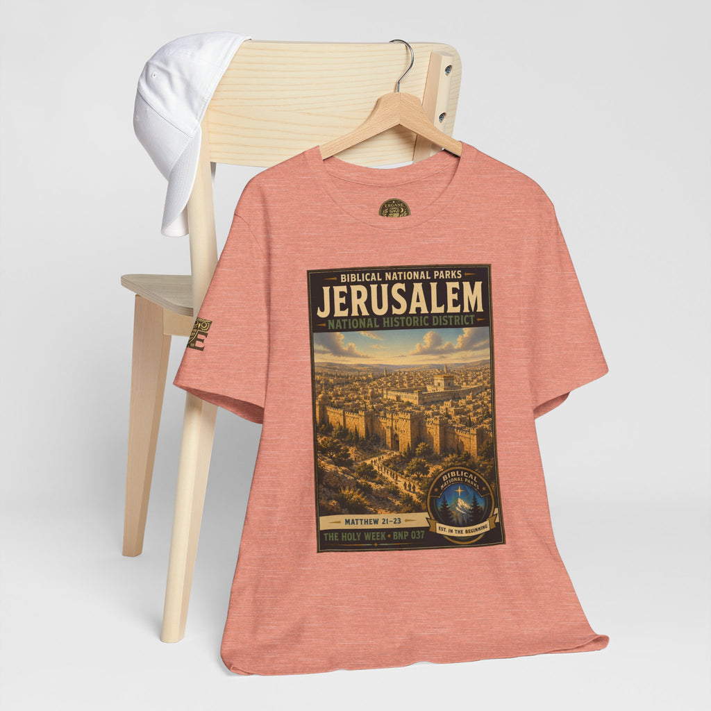 Biblical National Parks Collection VII- The Holy Week #037/041 | Matthew 21-23 | Vintage nature poster Tee | Biblical national parks graphic shirt