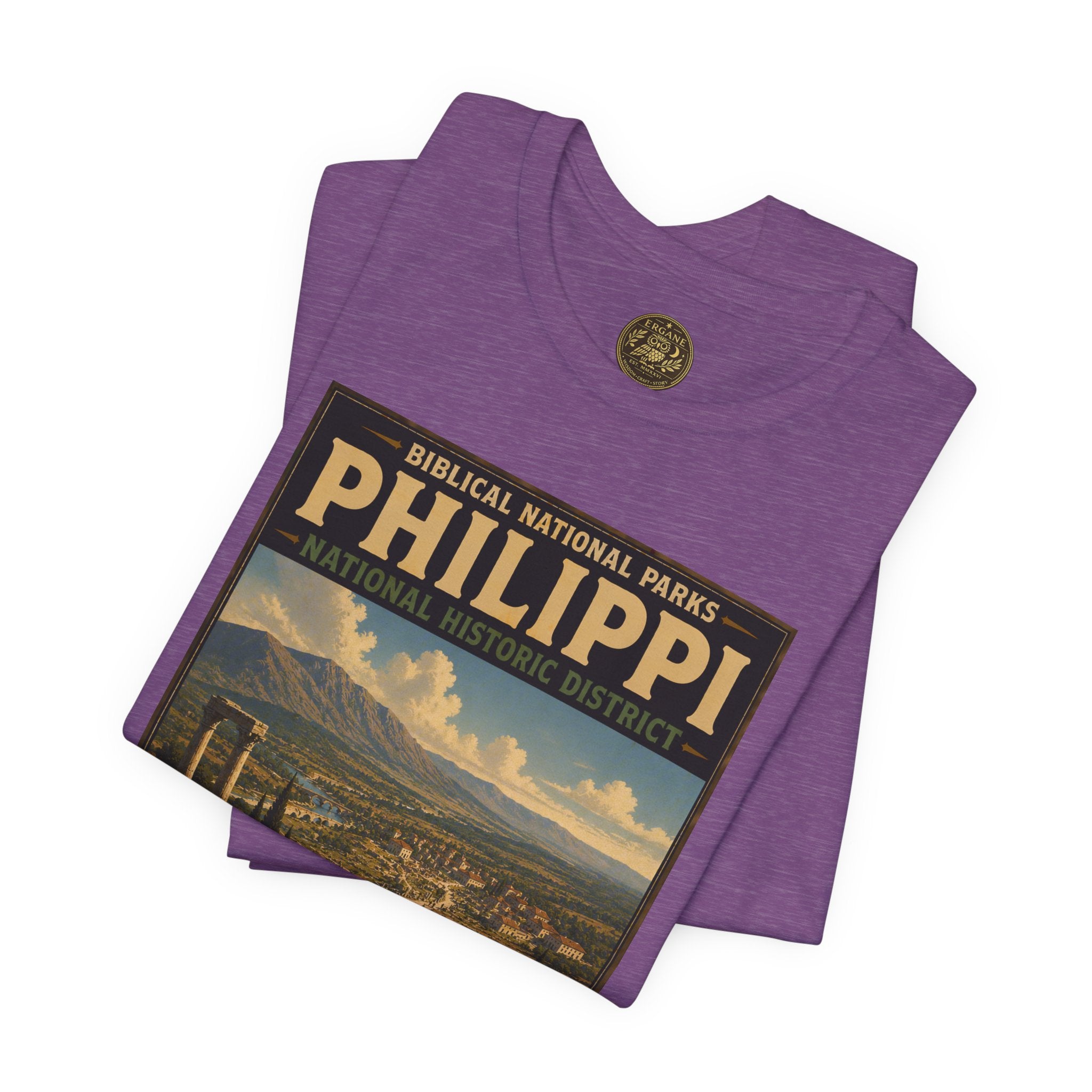 Biblical National Parks Collection VIII- The Apostles' Trails #045/049 | Acts 16 | Vintage nature poster Tee | Biblical national parks graphic shirt