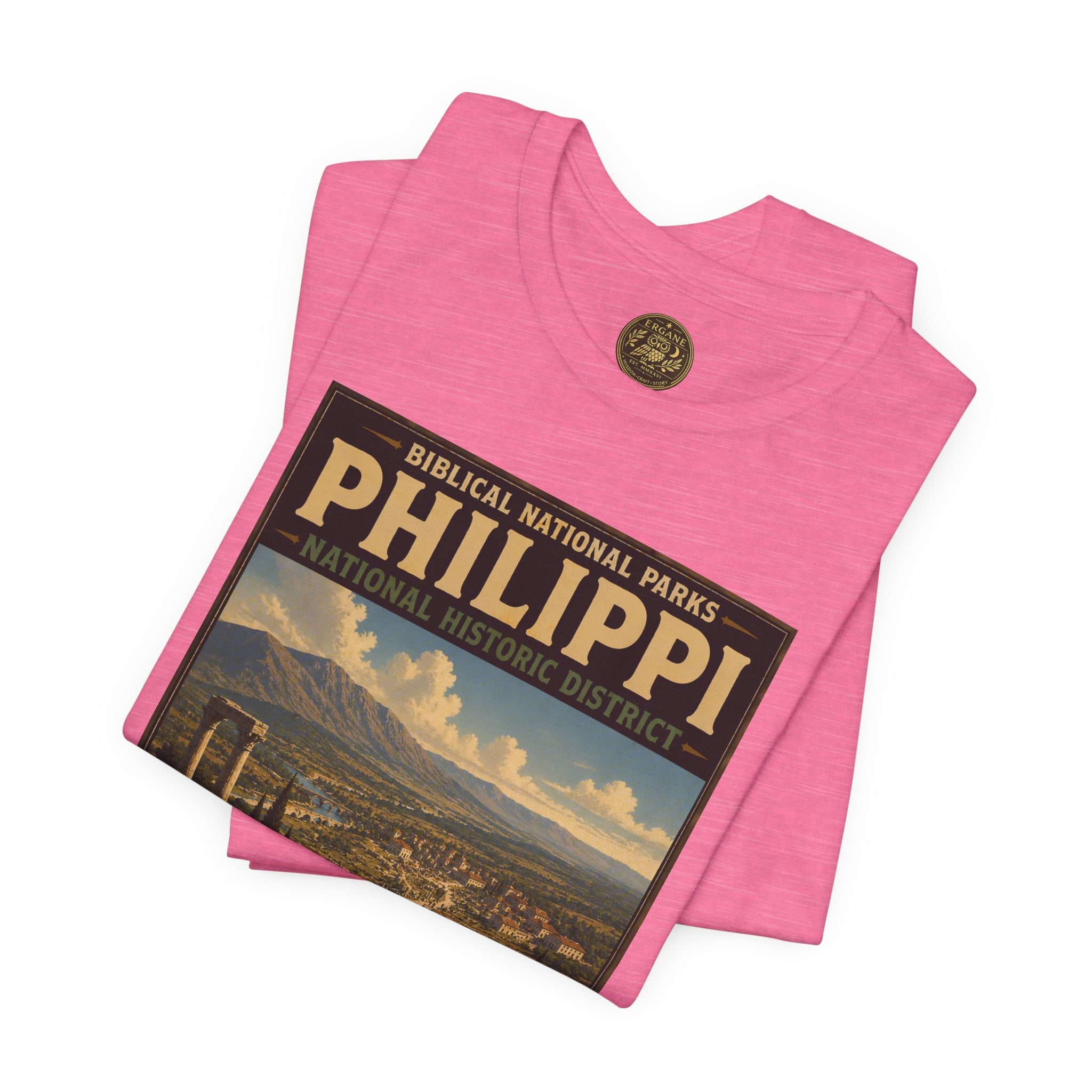 Biblical National Parks Collection VIII- The Apostles' Trails #045/049 | Acts 16 | Vintage nature poster Tee | Biblical national parks graphic shirt