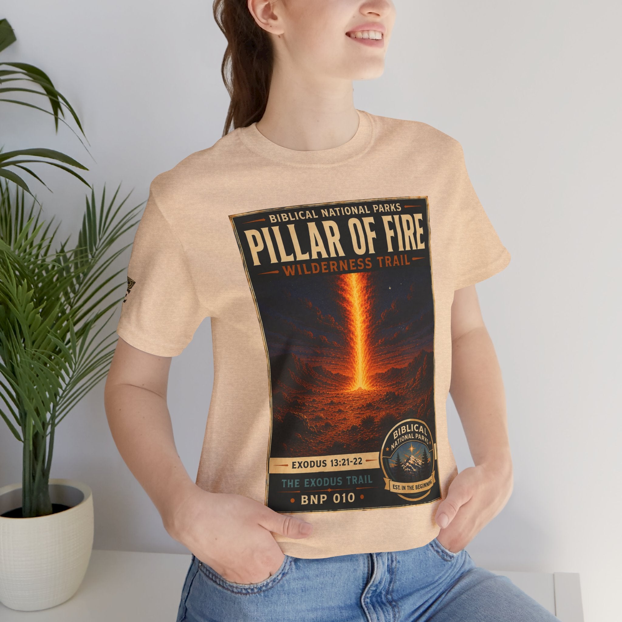 Biblical National Parks Collection II- The Exodus Trail #010/013 Exodus 13: 21-22 | Vintage nature poster Tee | Biblical national parks graphic shirt