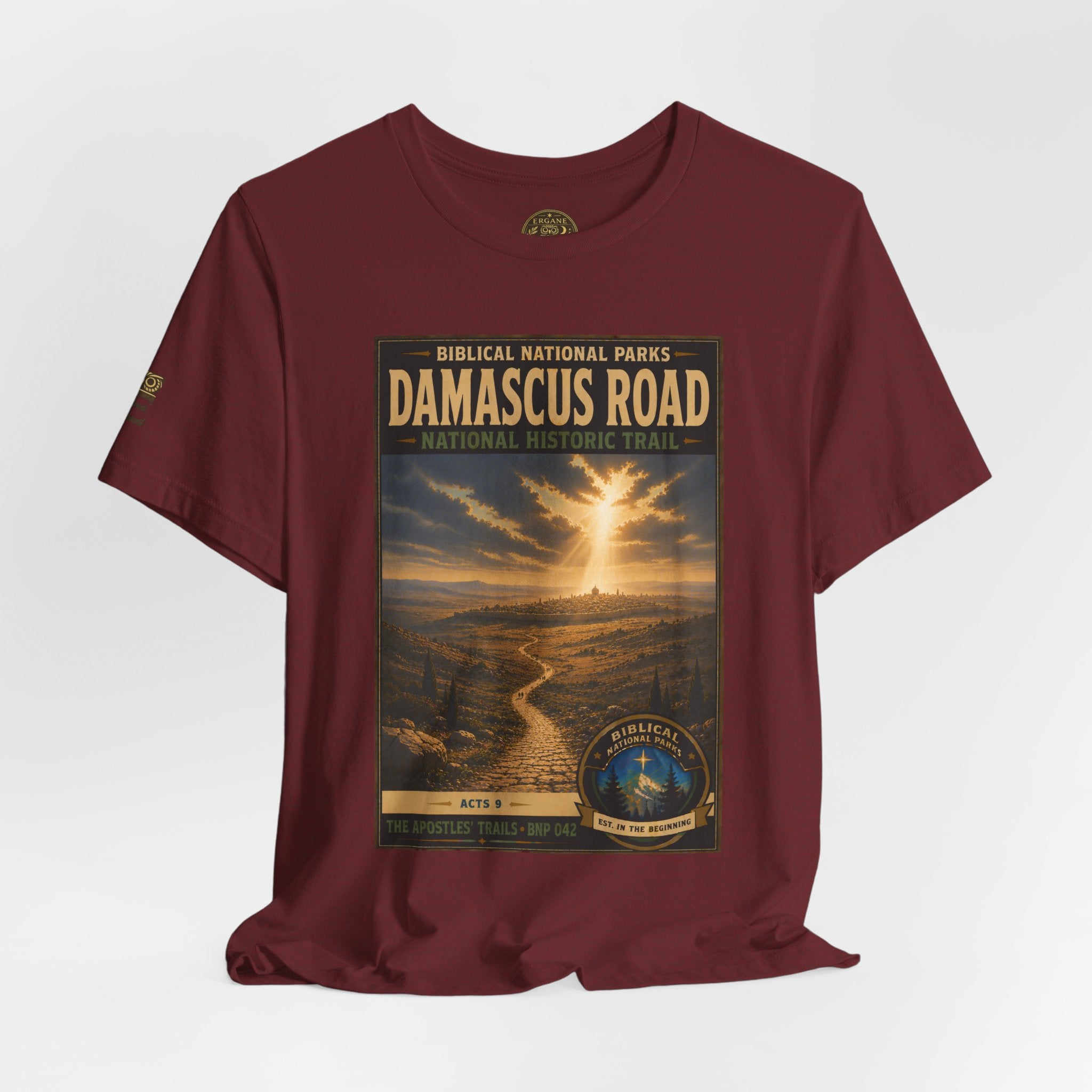 Biblical National Parks Collection VIII- The Apostles' Trails #042/049 | Acts 9 | Vintage nature poster Tee | Biblical national parks graphic shirt