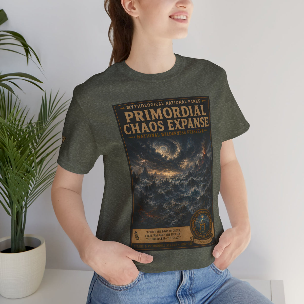 Mythological National Parks COLLECTION V- #049-050 TITANS & PRIMORDIAL REALMS | Vintage nature poster Tee | Mythological National Parks graphic shirt