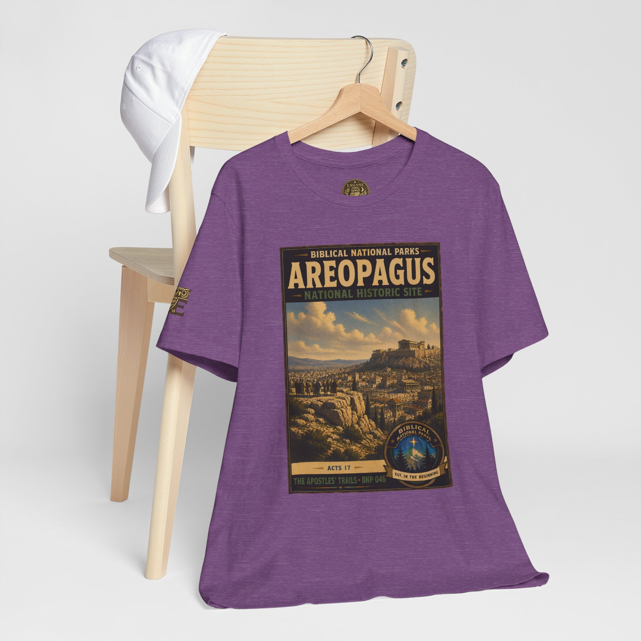 Biblical National Parks Collection VIII- The Apostles' Trails #046/049 | Acts 17 | Vintage nature poster Tee | Biblical national parks graphic shirt
