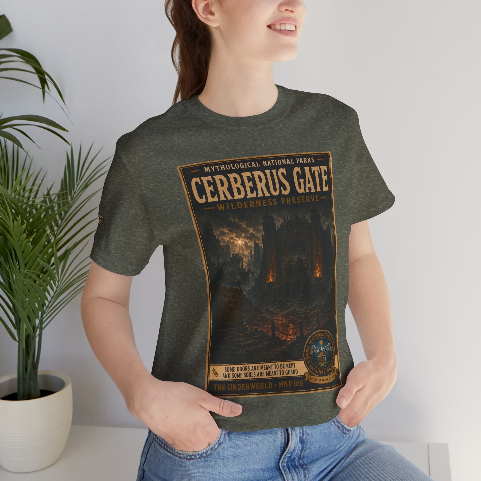 Mythological National Parks Collection II- #016-016 -The Underworld | Vintage nature poster Tee | Mythological National Parks graphic shirt