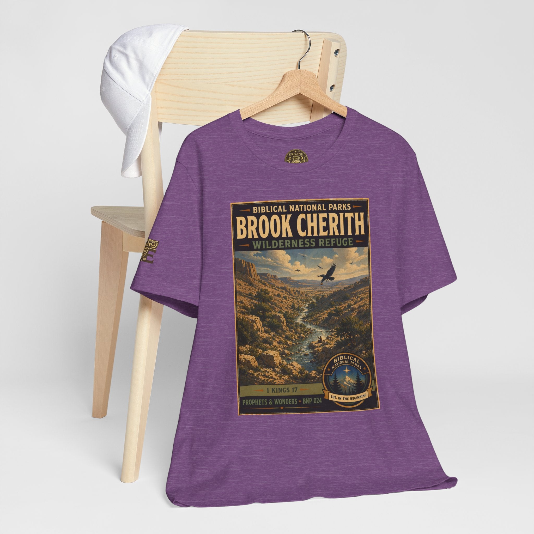Biblical National Parks Collection V- Prophets & Wonders #024/030 1 Kings 17 | Vintage nature poster Tee | Biblical national parks graphic shirt