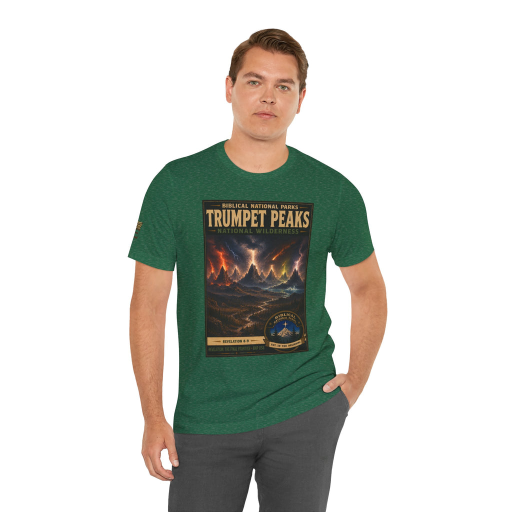 Biblical National Parks Collection X- #058/061 - Revelation: The Final Frontier | Revelation 8-9 | Vintage nature poster Tee | Biblical national parks graphic shirt