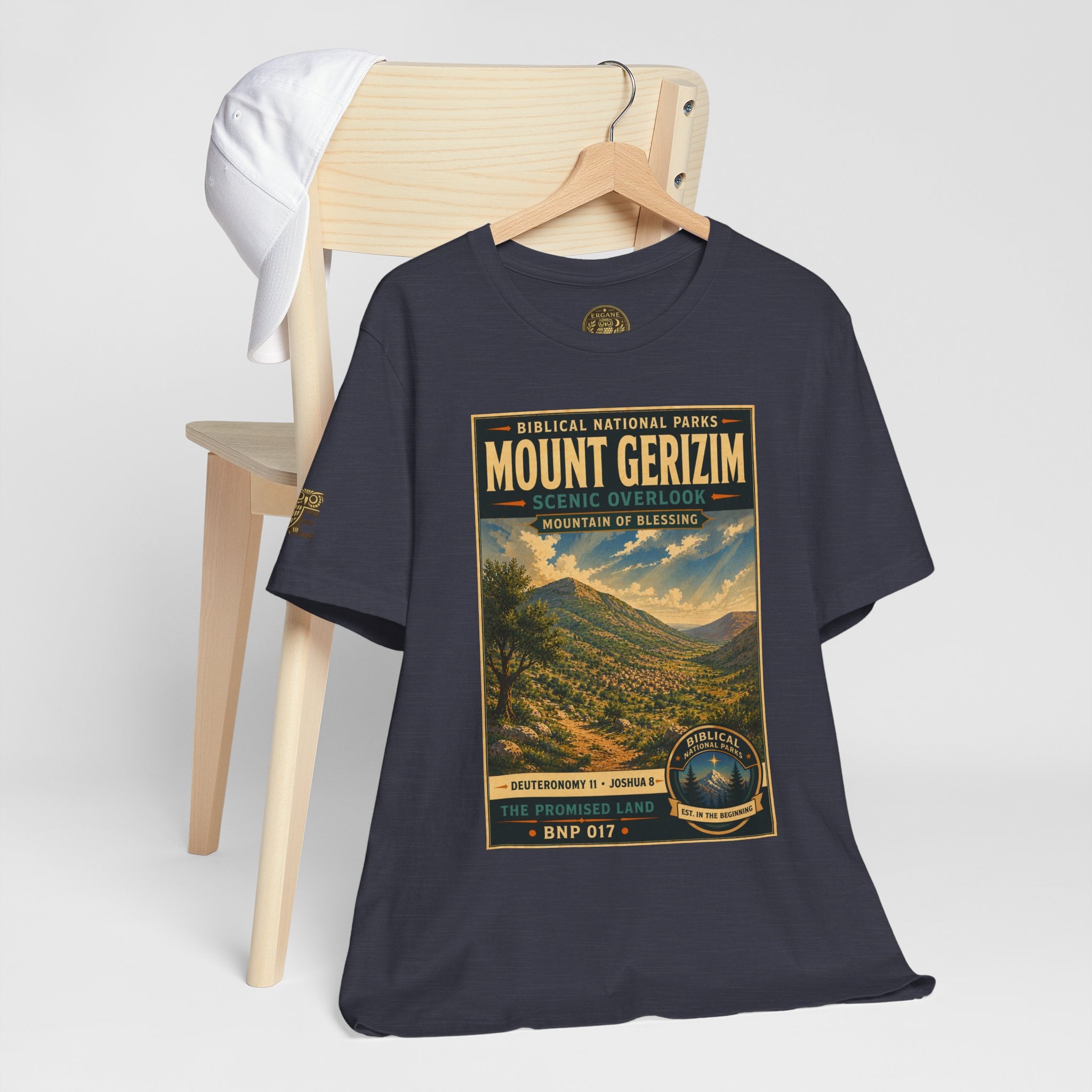 Biblical National Parks Collection III- The Promised Land #017/018 Joshua 8 | Vintage nature poster Tee | Biblical national parks graphic shirt