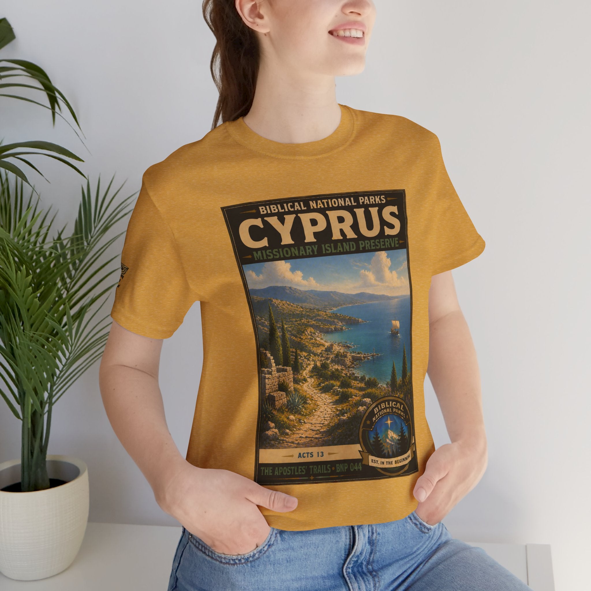 Biblical National Parks Collection VIII- The Apostles' Trails #044/049 | Acts 13 | Vintage nature poster Tee | Biblical national parks graphic shirt