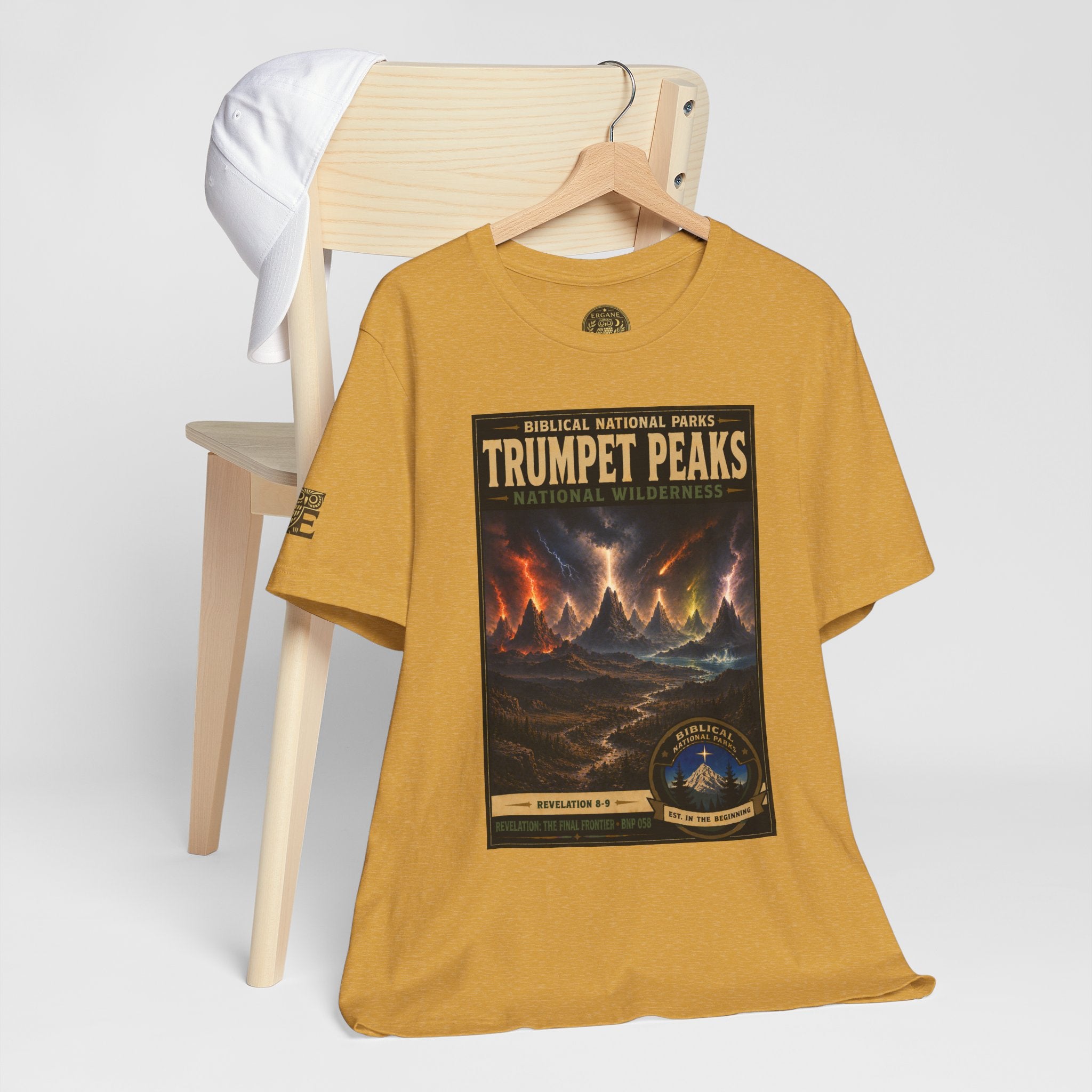 Biblical National Parks Collection X- #058/061 - Revelation: The Final Frontier | Revelation 8-9 | Vintage nature poster Tee | Biblical national parks graphic shirt