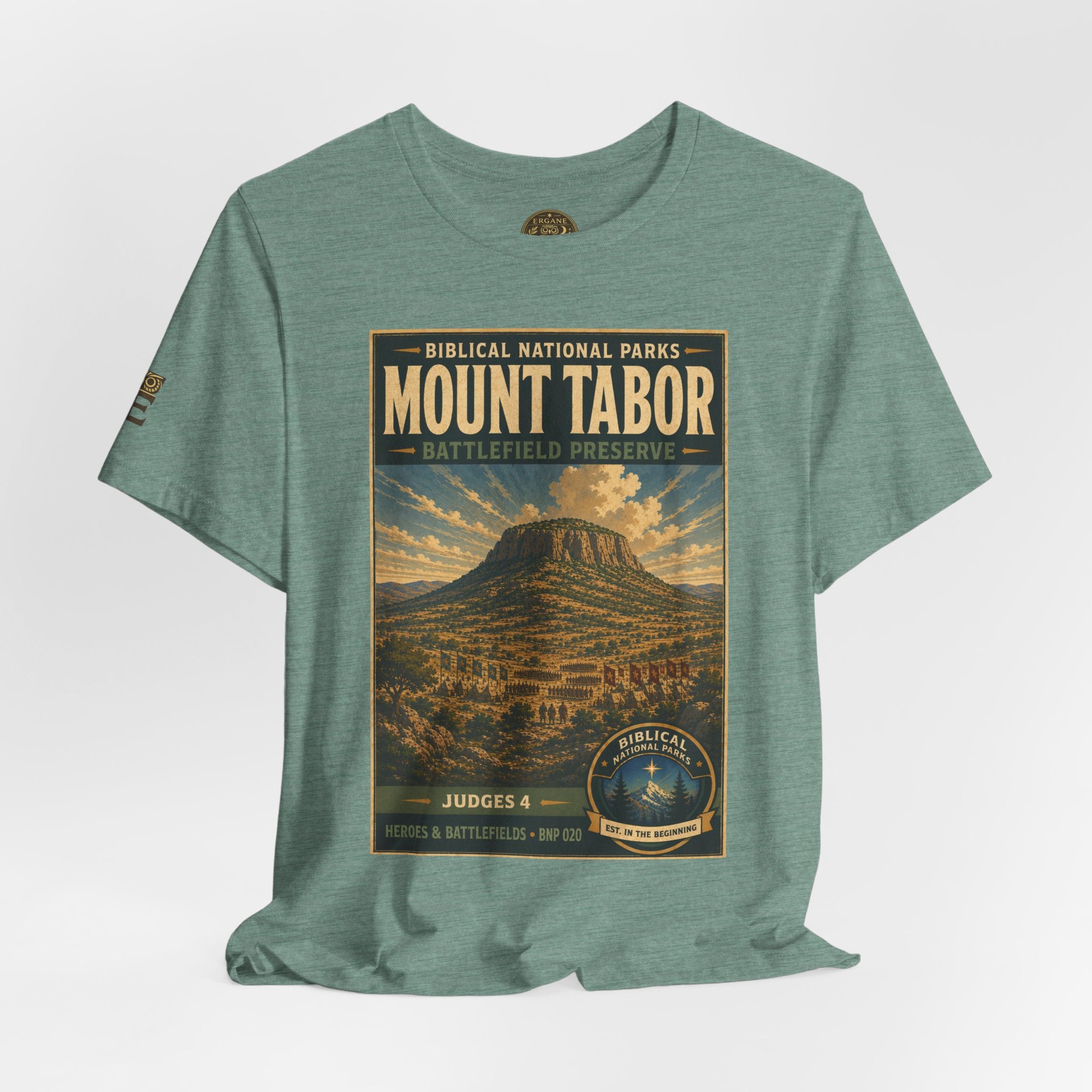Biblical National Parks Collection IV- Heros & Battlefields #020/023 Judges 4 | Vintage nature poster Tee | Biblical national parks graphic shirt