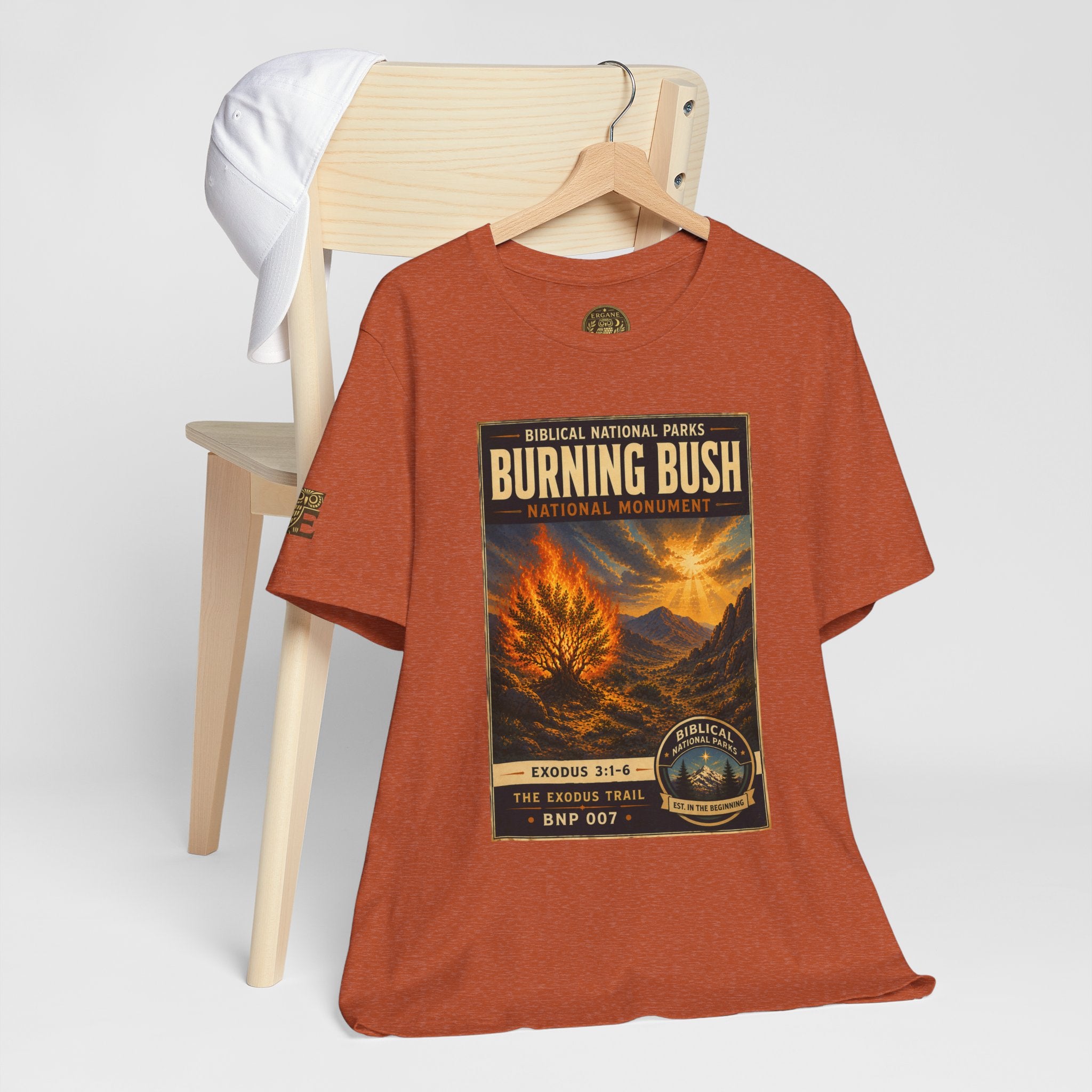Biblical National Parks Collection II- The Exodus Trail #007/013 Exodus 3: 1-6 | Vintage nature poster Tee | Biblical national parks graphic shirt