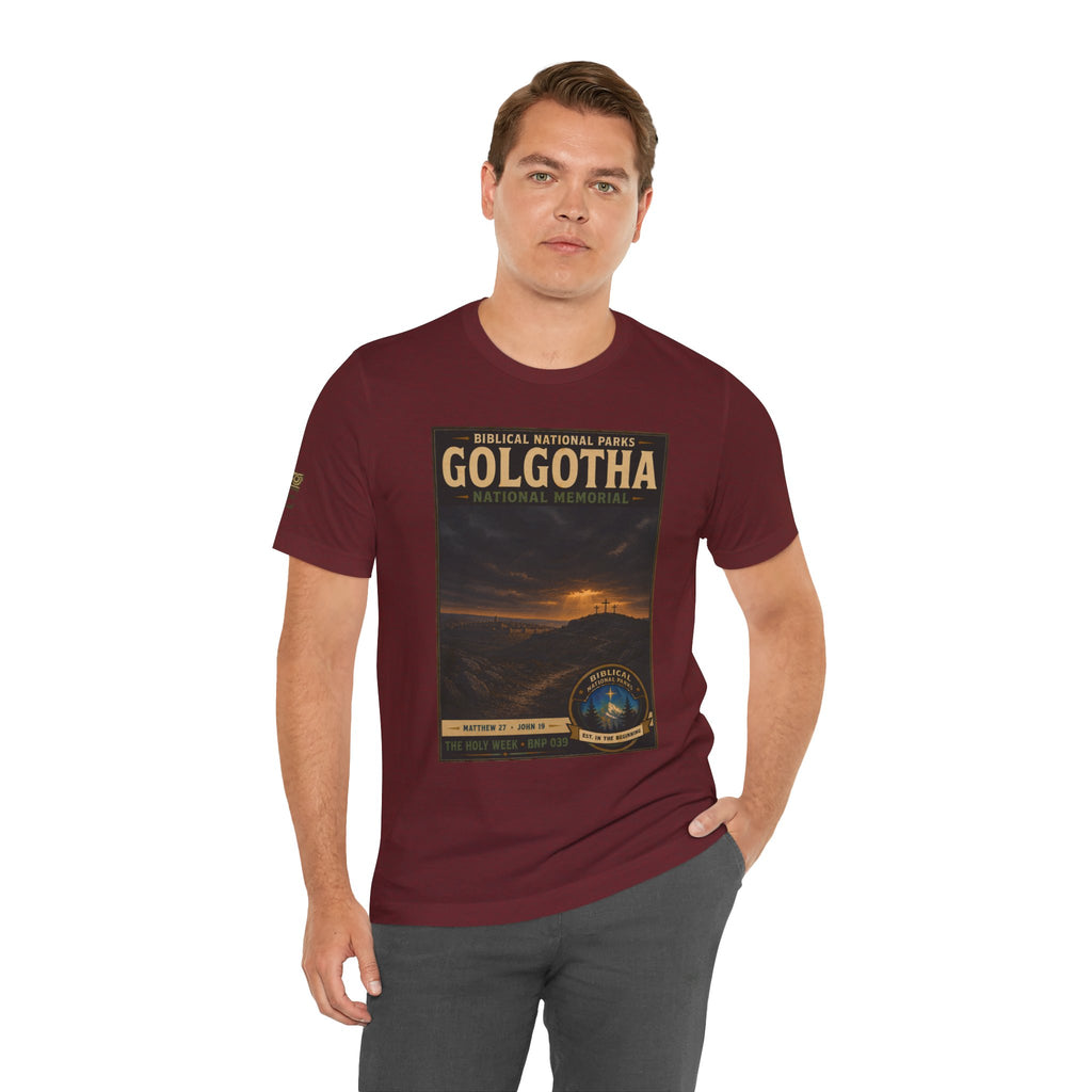 Biblical National Parks Collection VII- The Holy Week #039/041 | Matthew 27 - John 19 | Vintage nature poster Tee | Biblical national parks graphic shirt