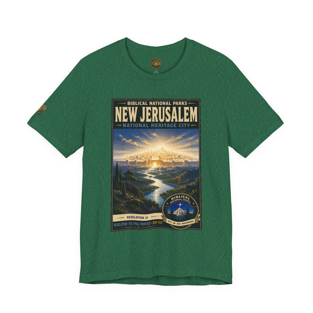 Biblical National Parks Collection X- #060/061 - Revelation: The Final Frontier | Revelation 21 | Vintage nature poster Tee | Biblical national parks graphic shirt 2