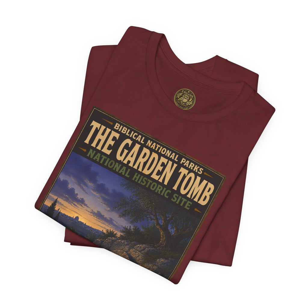 Biblical National Parks Collection VII- The Holy Week #040/041 | Matthew 27: 55-66 | Vintage nature poster Tee | Biblical national parks graphic shirt