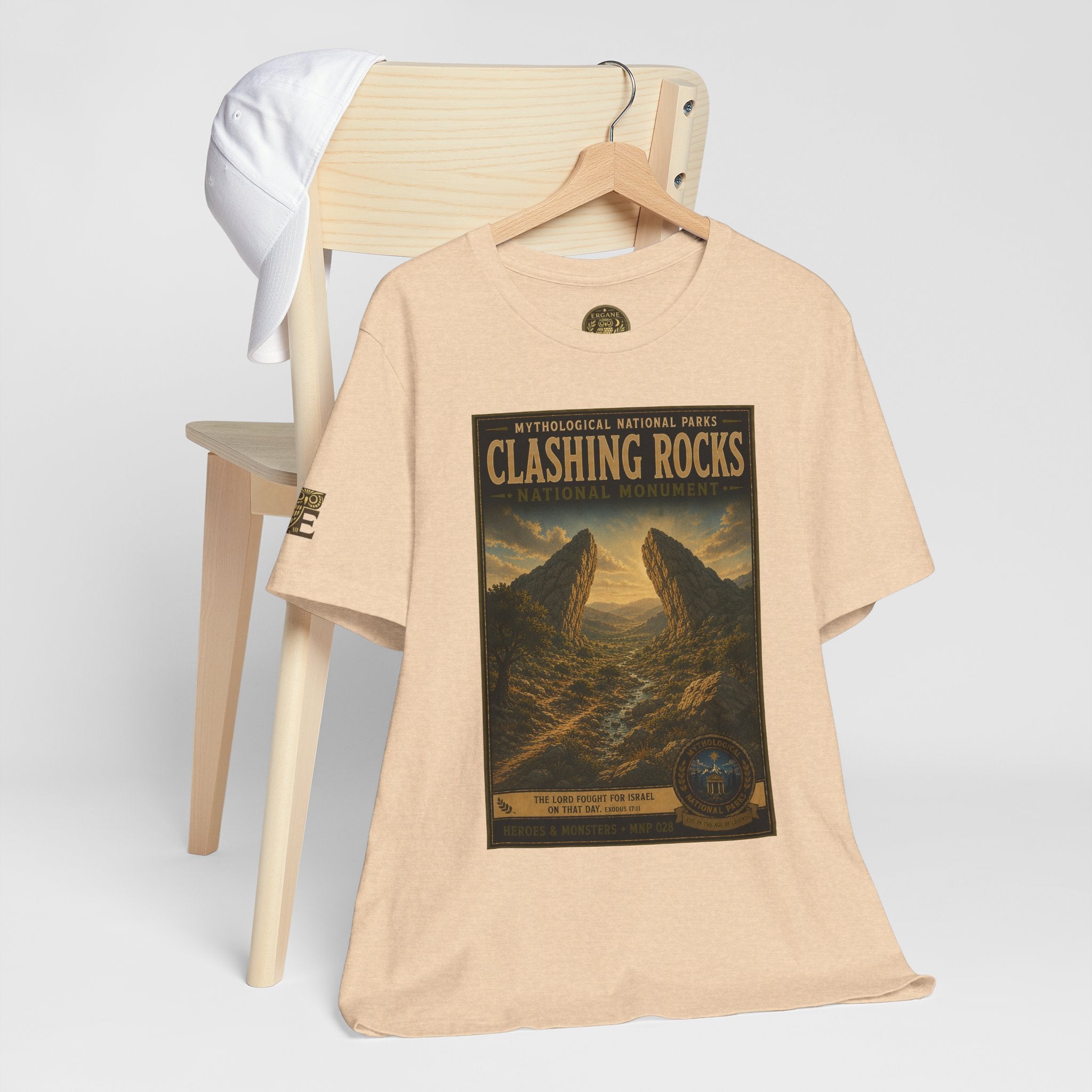 Mythological National Parks Collection III- #028-028 - Heros & Monsters | Vintage nature poster Tee | Mythological National Parks graphic shirt