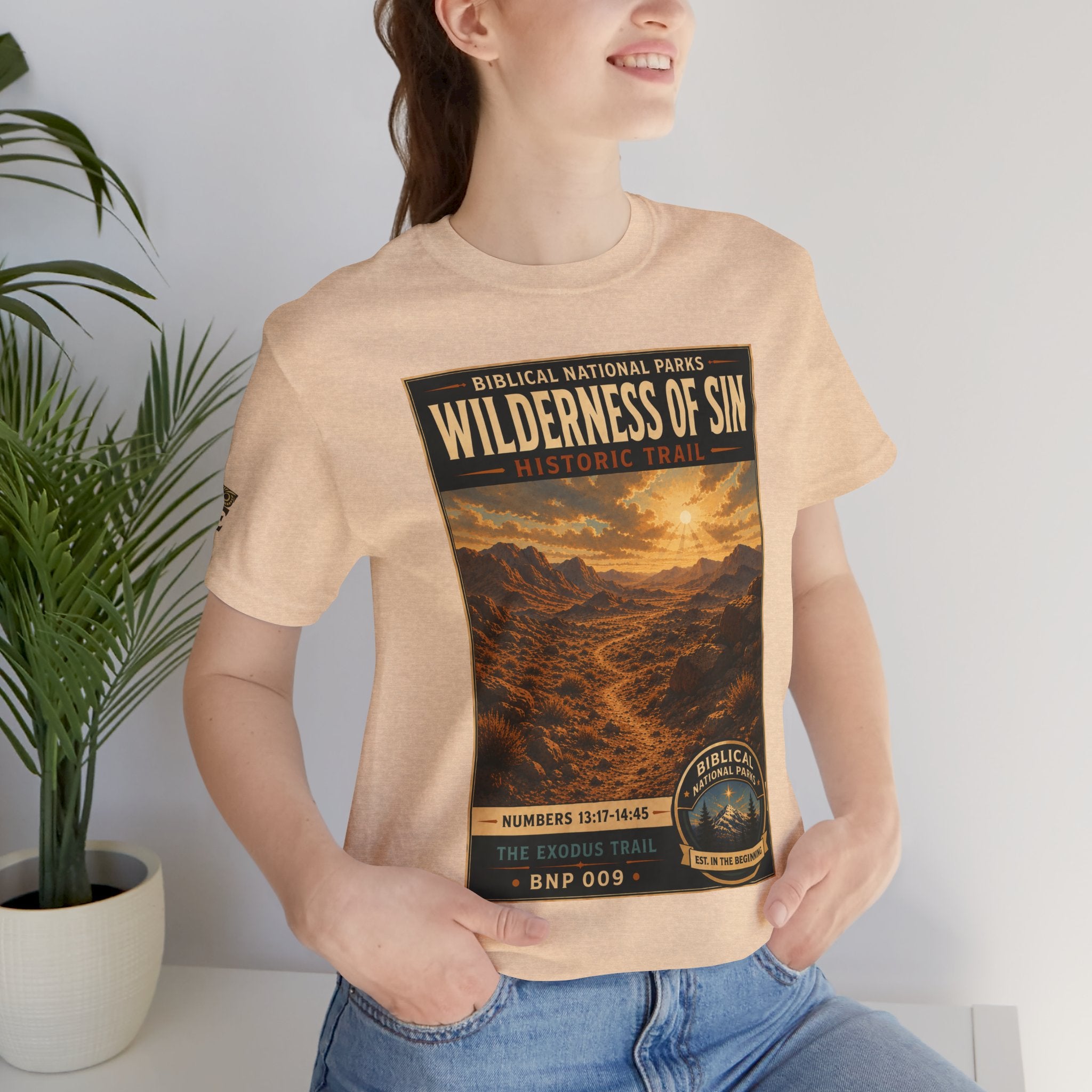 Biblical National Parks Collection II- The Exodus Trail #009/013 Exodus 13: 17 - 14:45 | Vintage nature poster Tee | Biblical national parks graphic shirt
