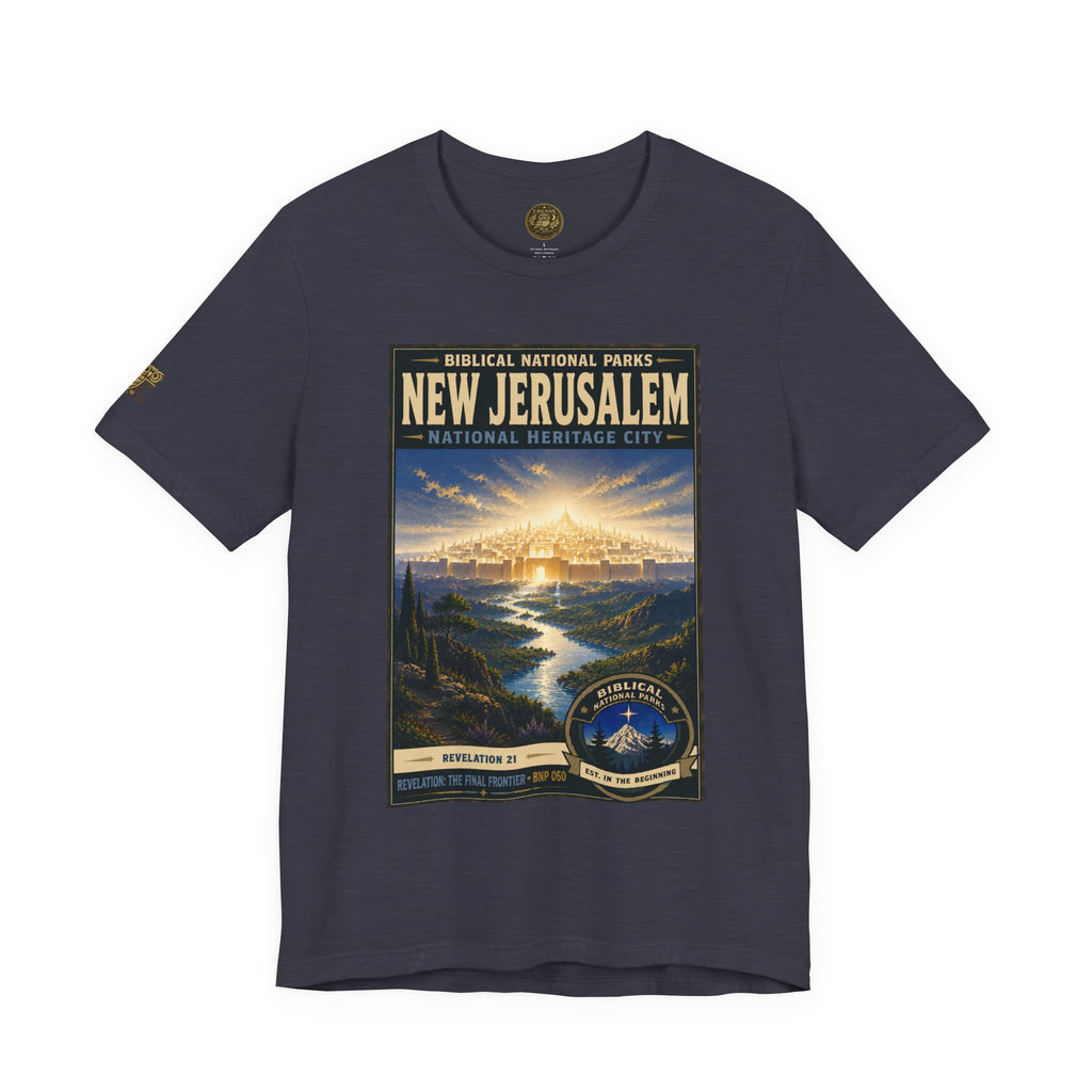 Biblical National Parks Collection X- #060/061 - Revelation: The Final Frontier | Revelation 21 | Vintage nature poster Tee | Biblical national parks graphic shirt 2