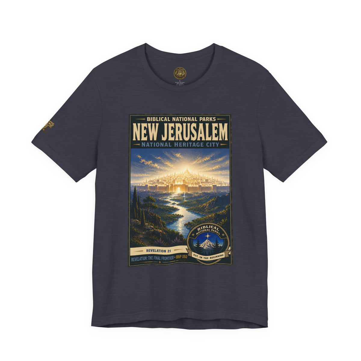Biblical National Parks Collection X- #060/061 - Revelation: The Final Frontier | Revelation 21 | Vintage nature poster Tee | Biblical national parks graphic shirt 2