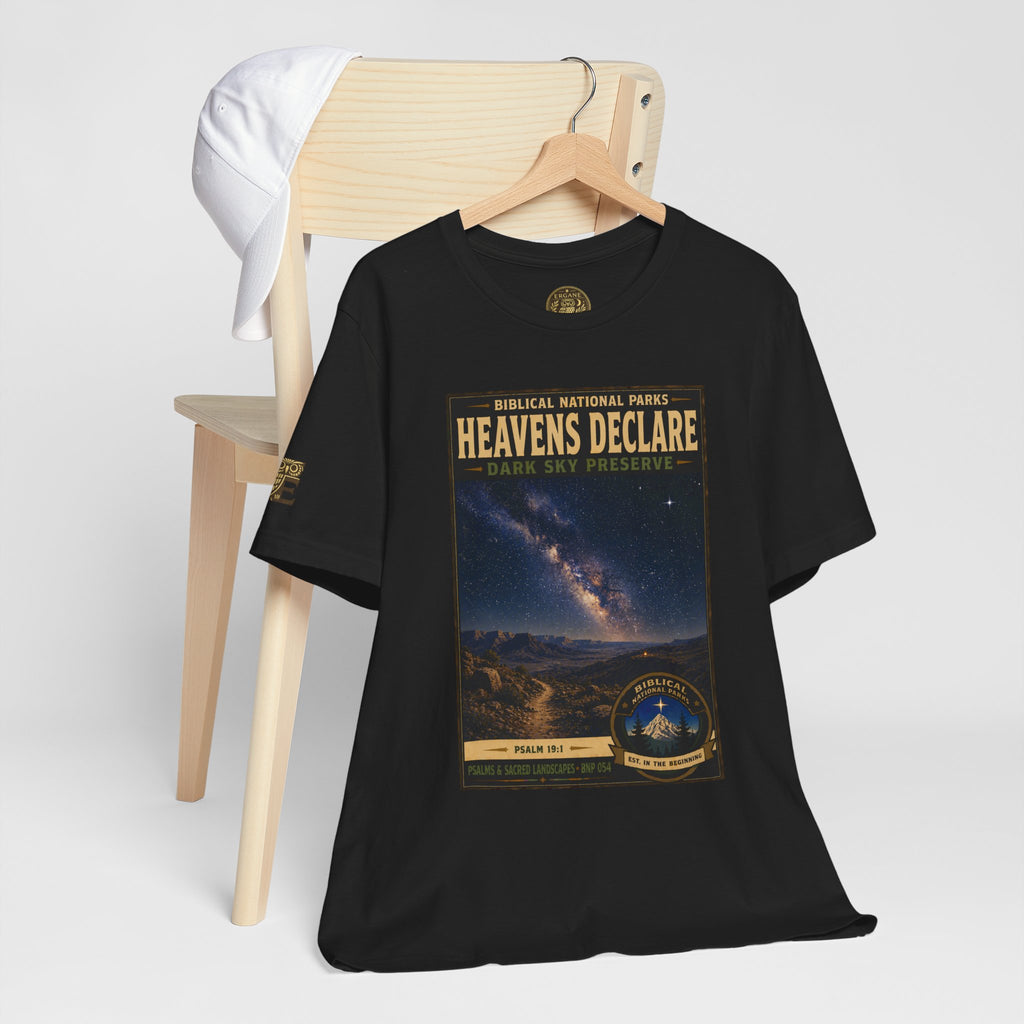 Biblical National Parks Collection IX- #054/054 -Psalms & Sacred Landscapes | Psalm 19:1 | Vintage nature poster Tee | Biblical national parks graphic shirt
