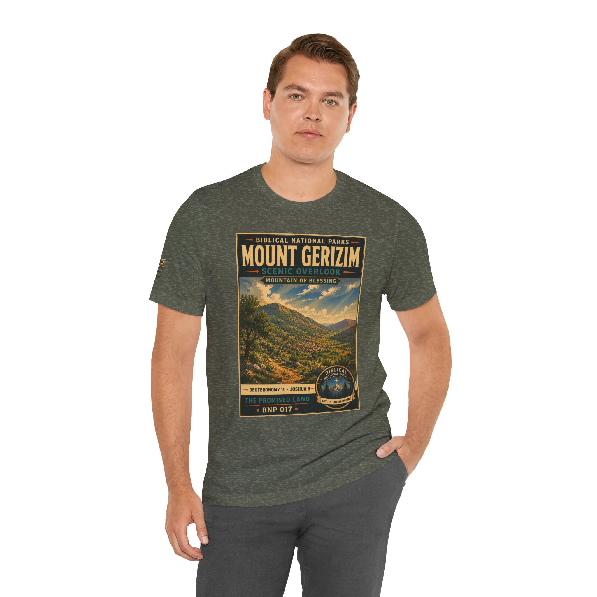 Biblical National Parks Collection III- The Promised Land #017/018 Joshua 8 | Vintage nature poster Tee | Biblical national parks graphic shirt