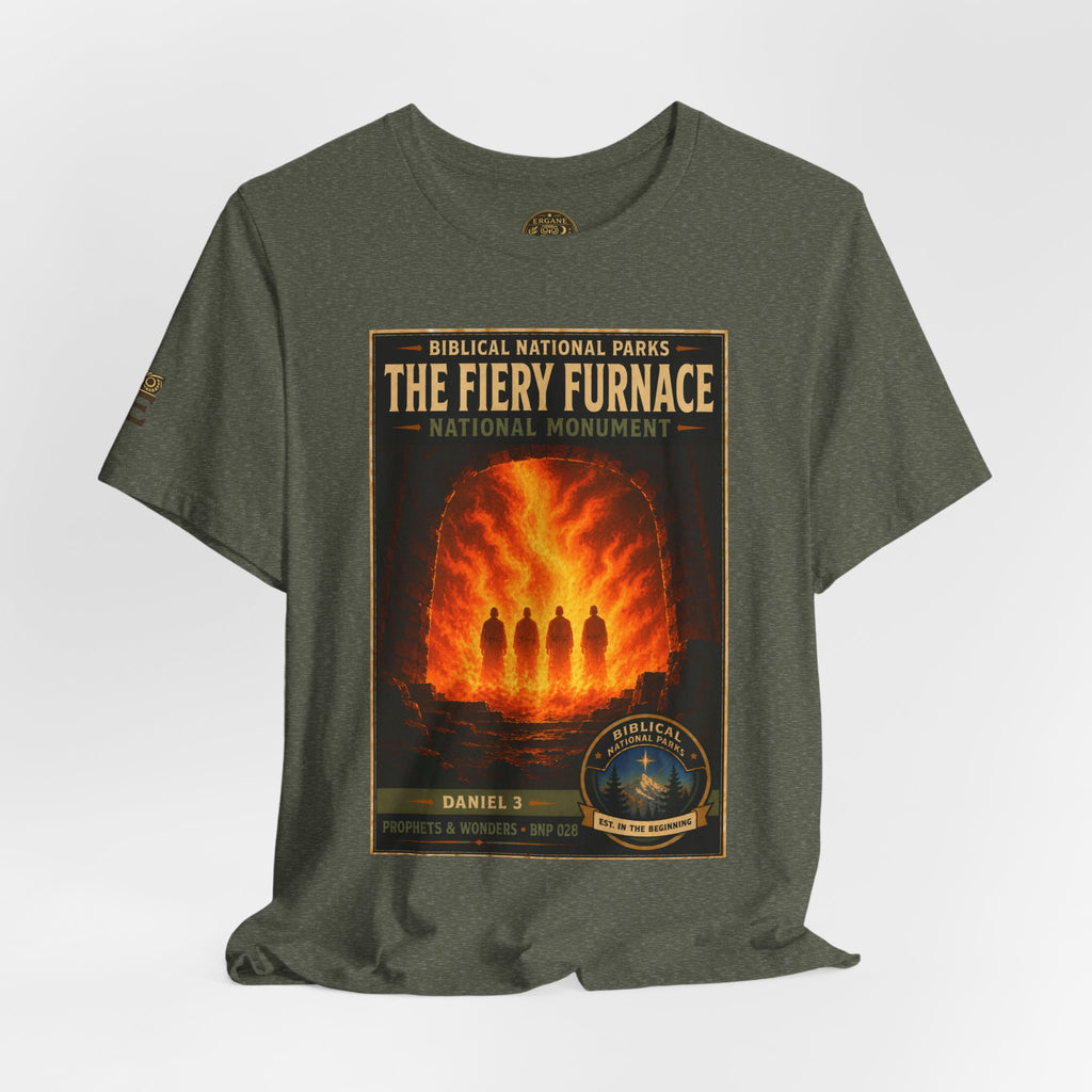 Biblical National Parks Collection V- Prophets & Wonders #028/030 Daniel 3 | Vintage nature poster Tee | Biblical national parks graphic shirt