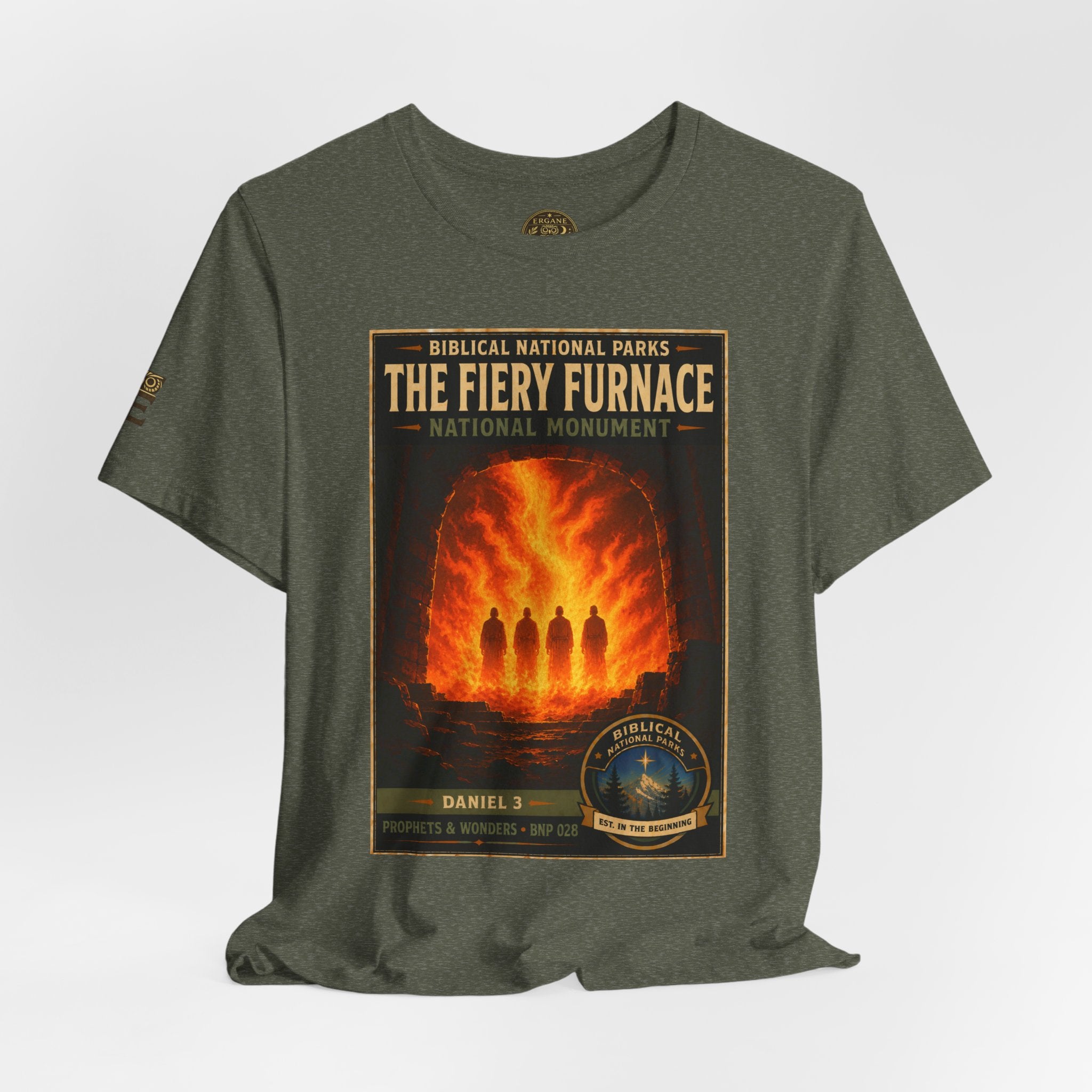 Biblical National Parks Collection V- Prophets & Wonders #028/030 Daniel 3 | Vintage nature poster Tee | Biblical national parks graphic shirt