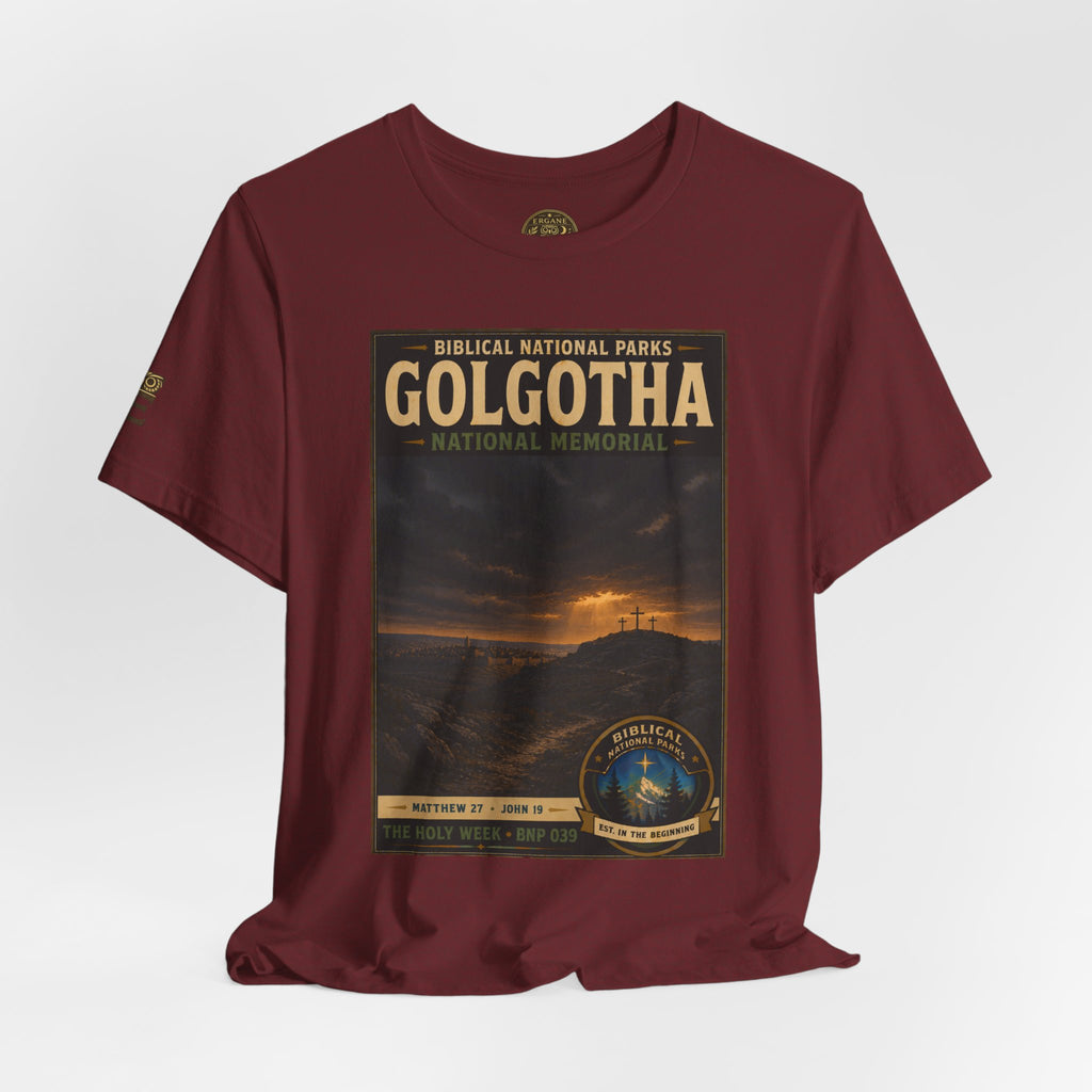 Biblical National Parks Collection VII- The Holy Week #039/041 | Matthew 27 - John 19 | Vintage nature poster Tee | Biblical national parks graphic shirt