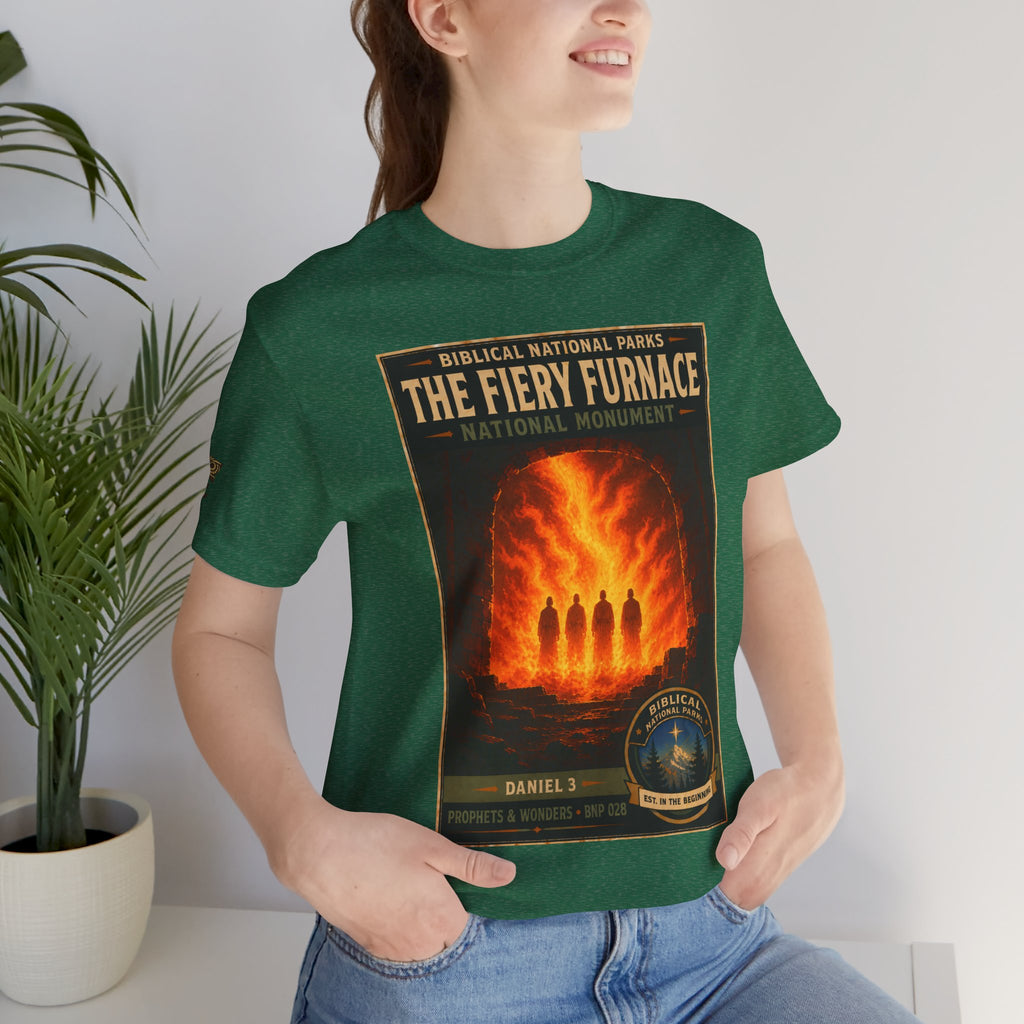 Biblical National Parks Collection V- Prophets & Wonders #028/030 Daniel 3 | Vintage nature poster Tee | Biblical national parks graphic shirt