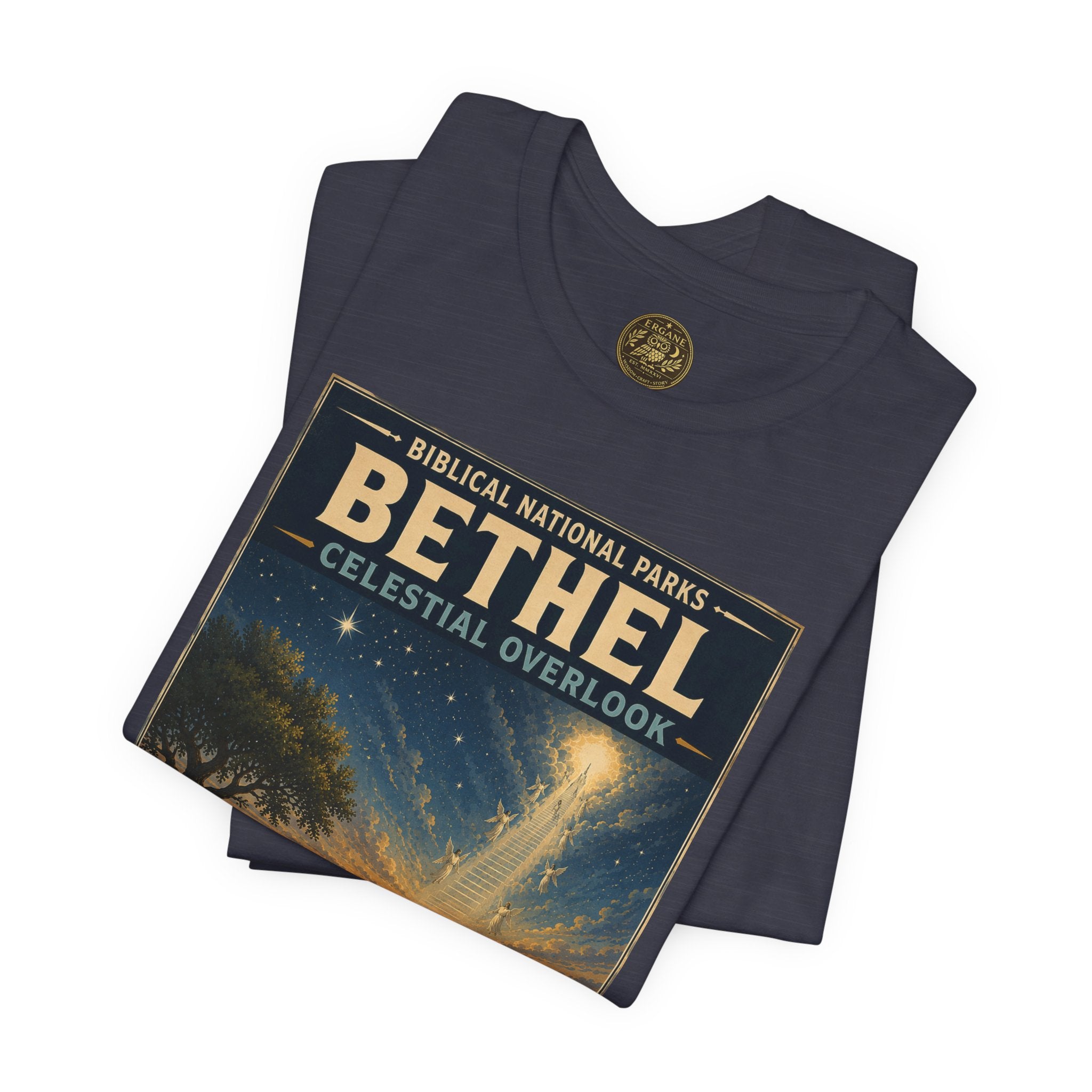 Biblical National Parks Collection I- In The Beginning #006/006 Genesis 28: 10-22 | Vintage nature poster Tee | Biblical national parks graphic shirt