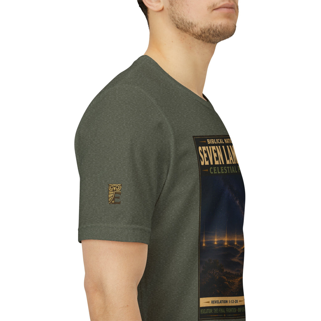 Biblical National Parks Collection X- #056/061 - Revelation: The Final Frontier | Revelation 1: 12-20 | Vintage nature poster Tee | Biblical national parks graphic shirt