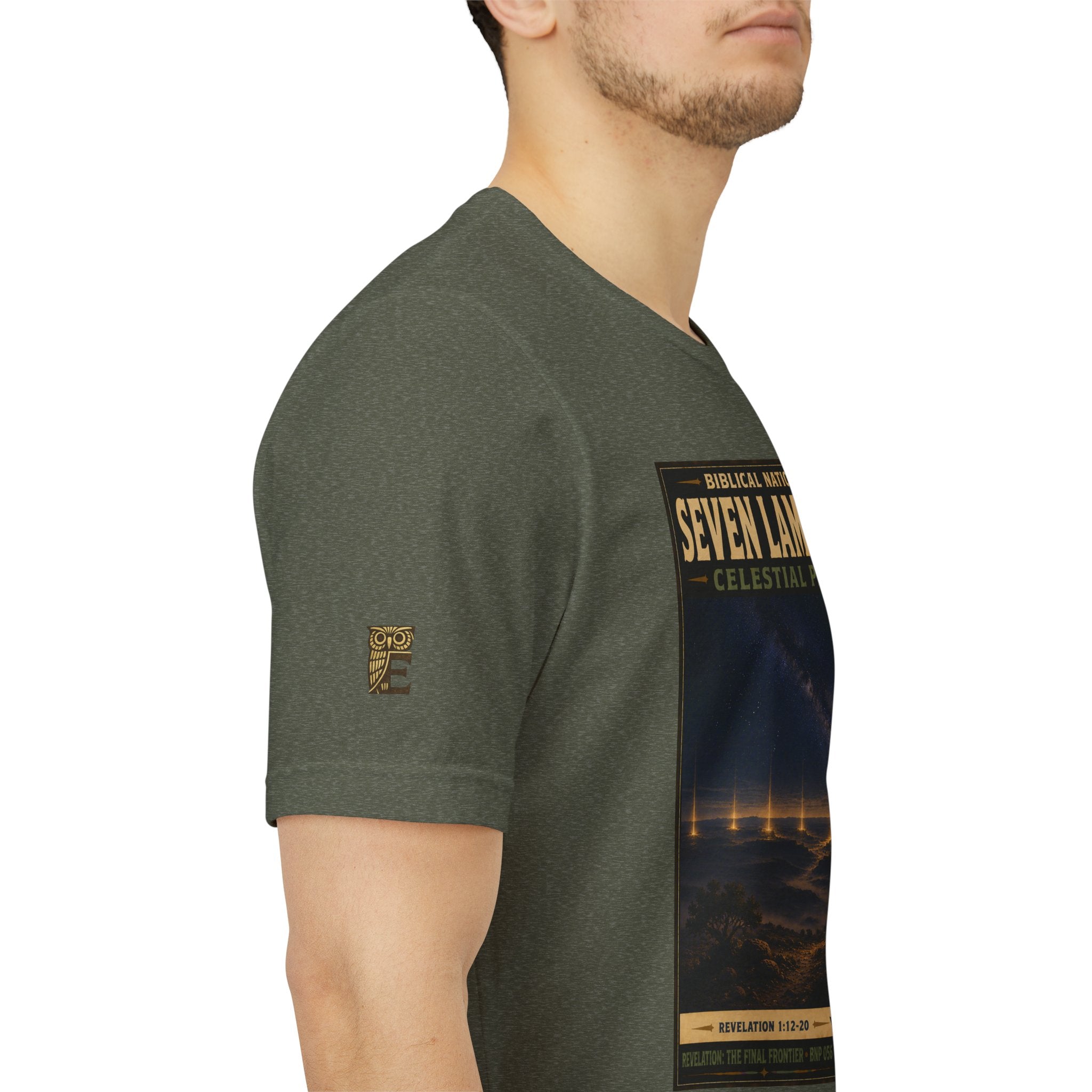 Biblical National Parks Collection X- #056/061 - Revelation: The Final Frontier | Revelation 1: 12-20 | Vintage nature poster Tee | Biblical national parks graphic shirt