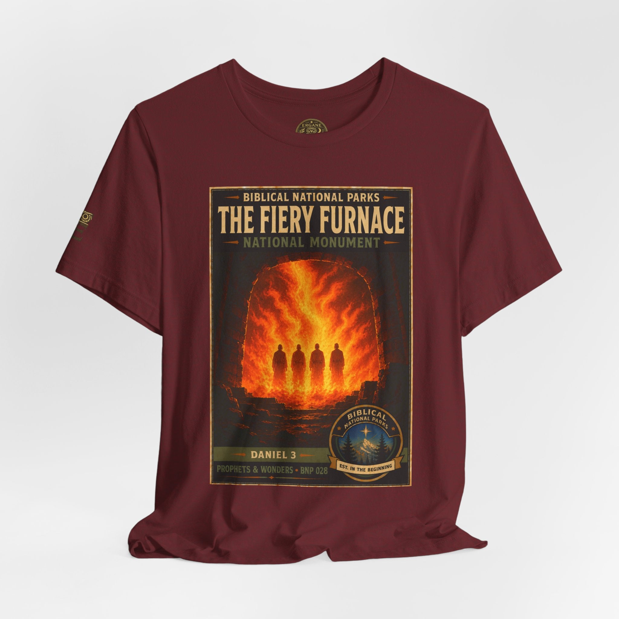 Biblical National Parks Collection V- Prophets & Wonders #028/030 Daniel 3 | Vintage nature poster Tee | Biblical national parks graphic shirt