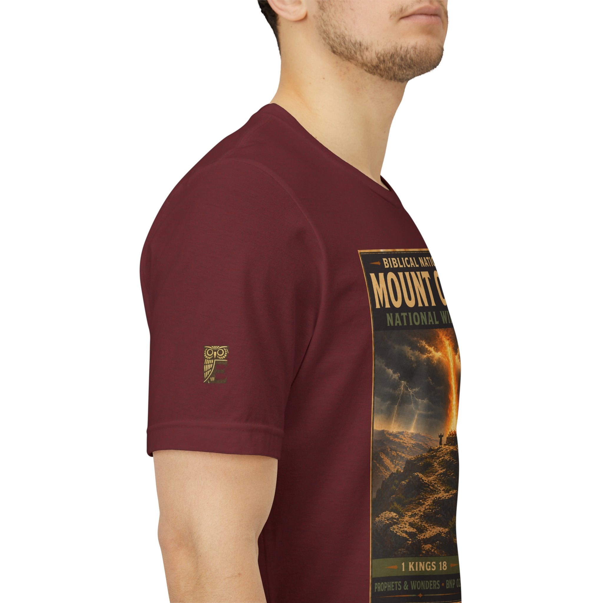 Biblical National Parks Collection V- Prophets & Wonders #025/030 1 Kings 18 | Vintage nature poster Tee | Biblical national parks graphic shirt