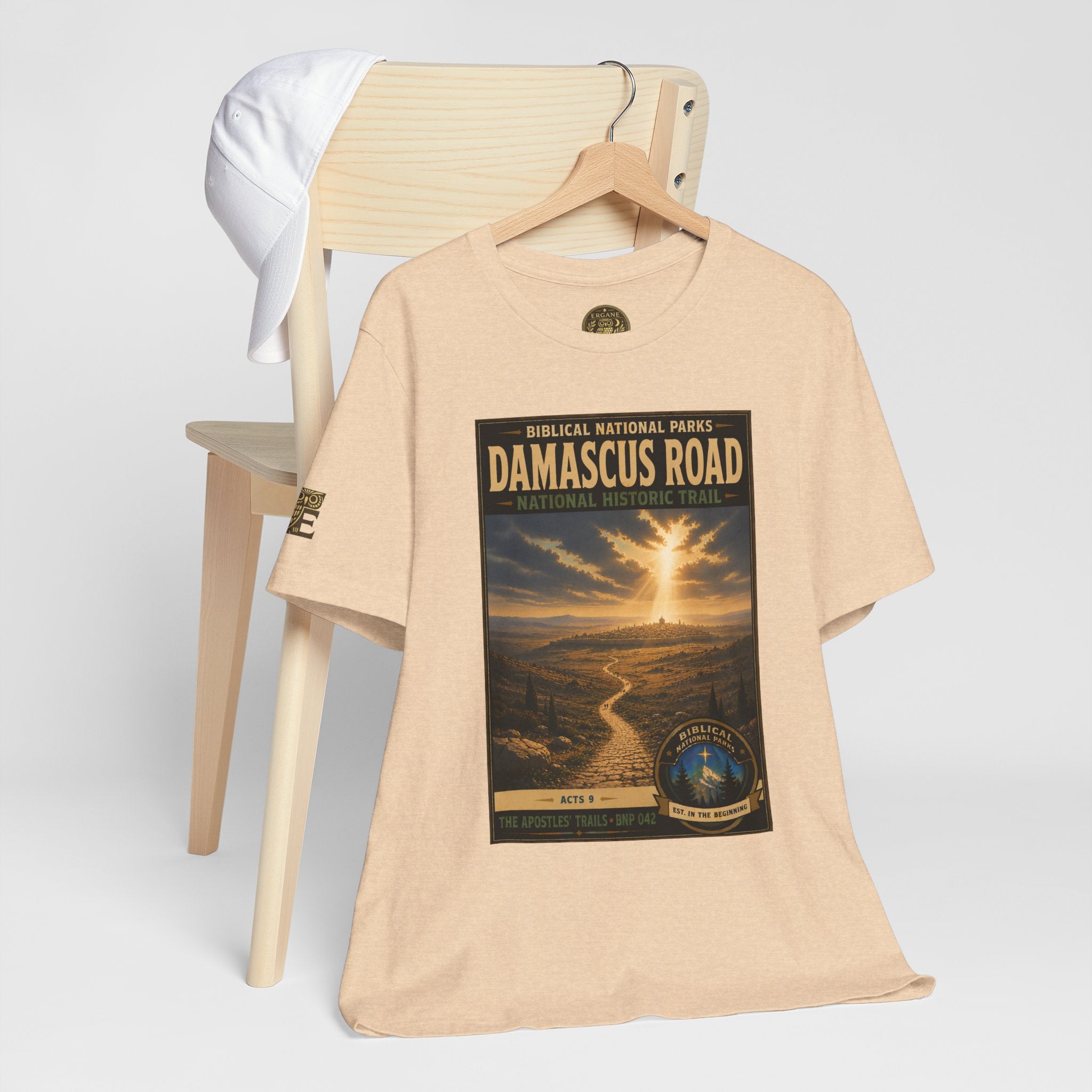 Biblical National Parks Collection VIII- The Apostles' Trails #042/049 | Acts 9 | Vintage nature poster Tee | Biblical national parks graphic shirt
