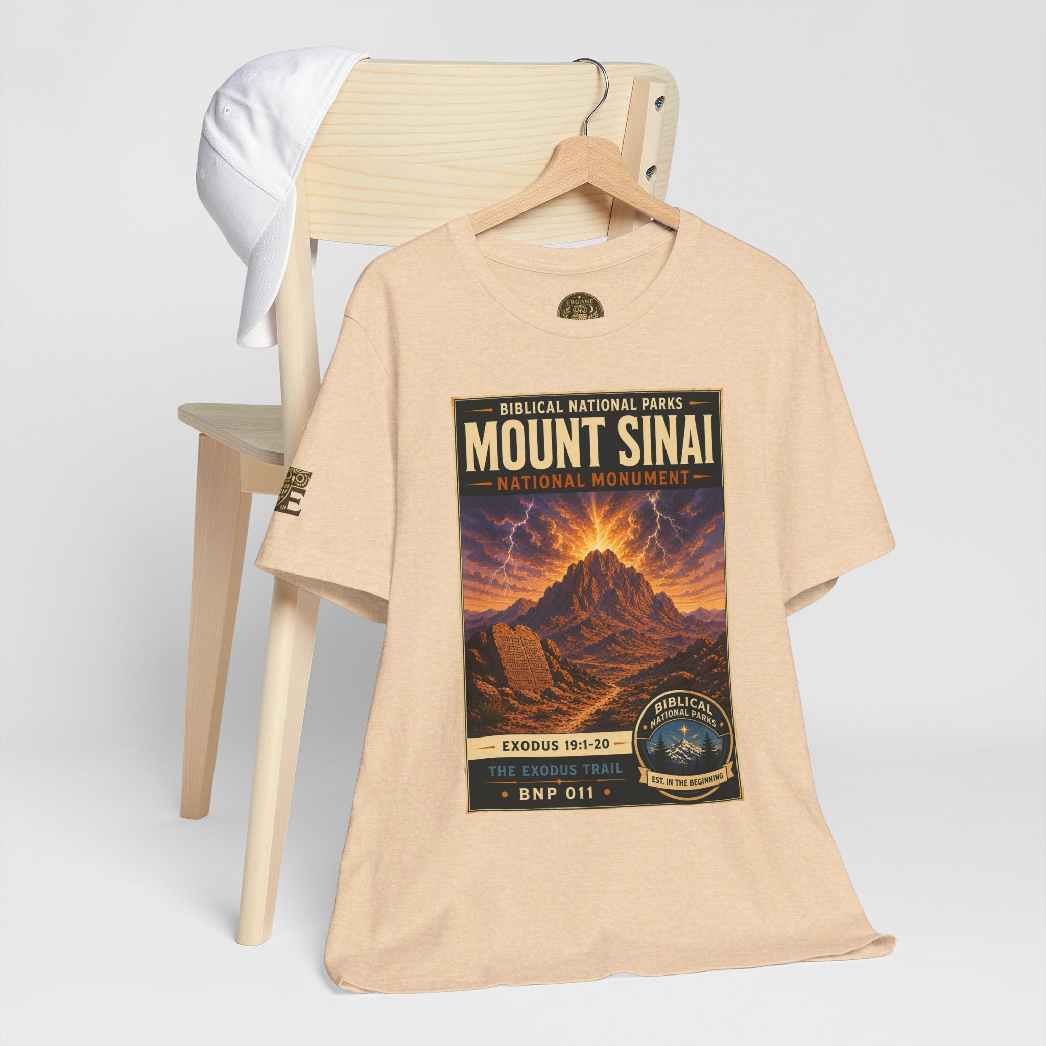 Biblical National Parks Collection II- The Exodus Trail #011/013 Exodus 19: 1-20 | Vintage nature poster Tee | Biblical national parks graphic shirt