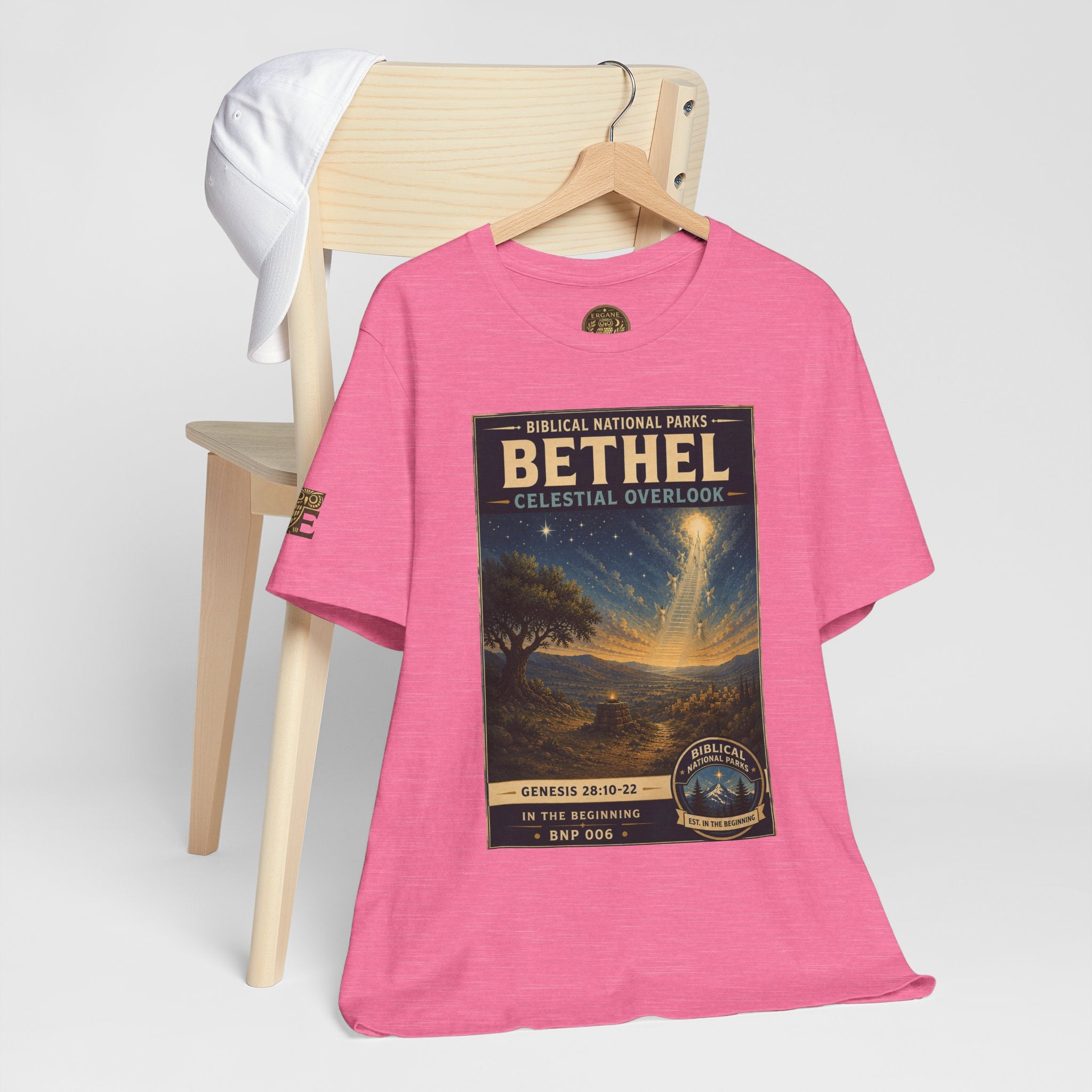 Biblical National Parks Collection I- In The Beginning #006/006 Genesis 28: 10-22 | Vintage nature poster Tee | Biblical national parks graphic shirt