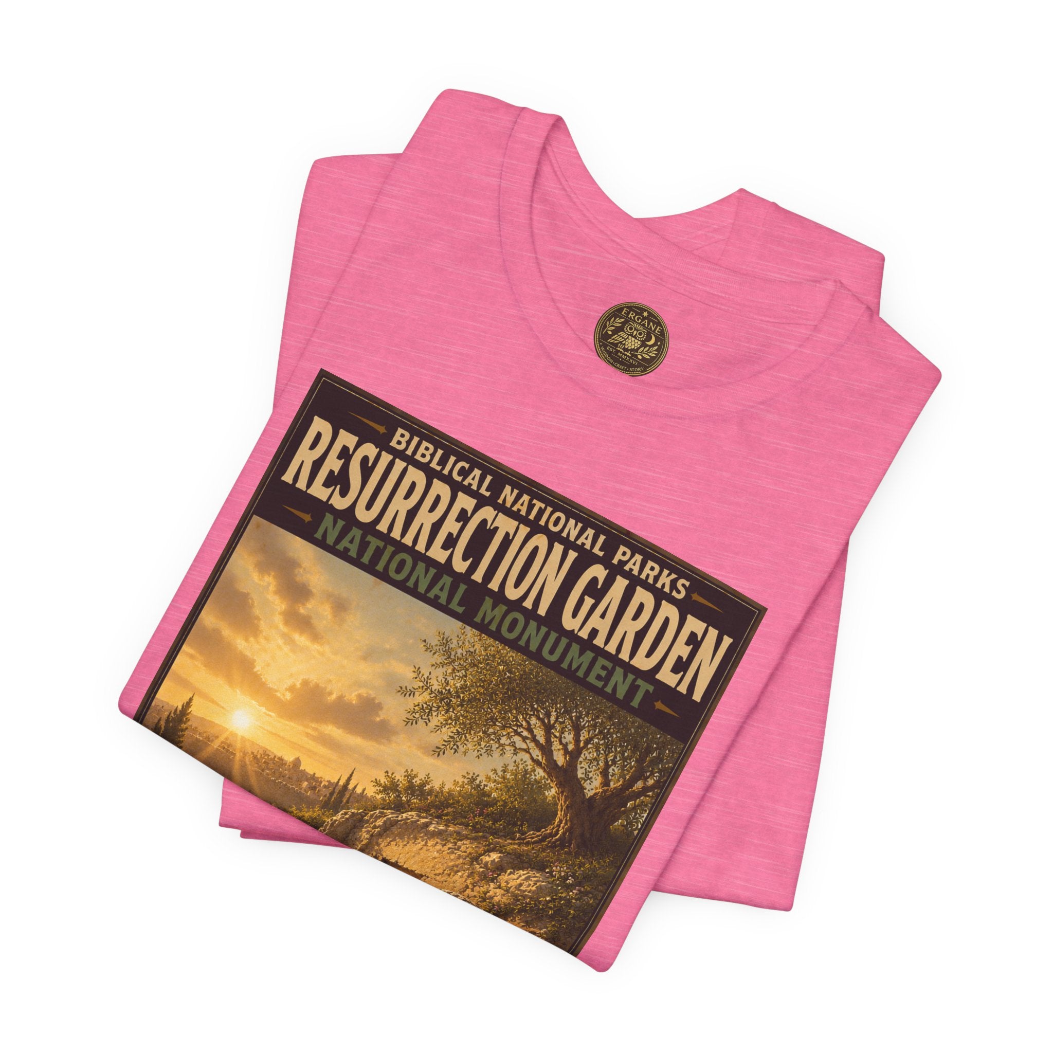 Biblical National Parks Collection VII- The Holy Week #041/041 | Matthew 28 - John 20 | Vintage nature poster Tee | Biblical national parks graphic shirt