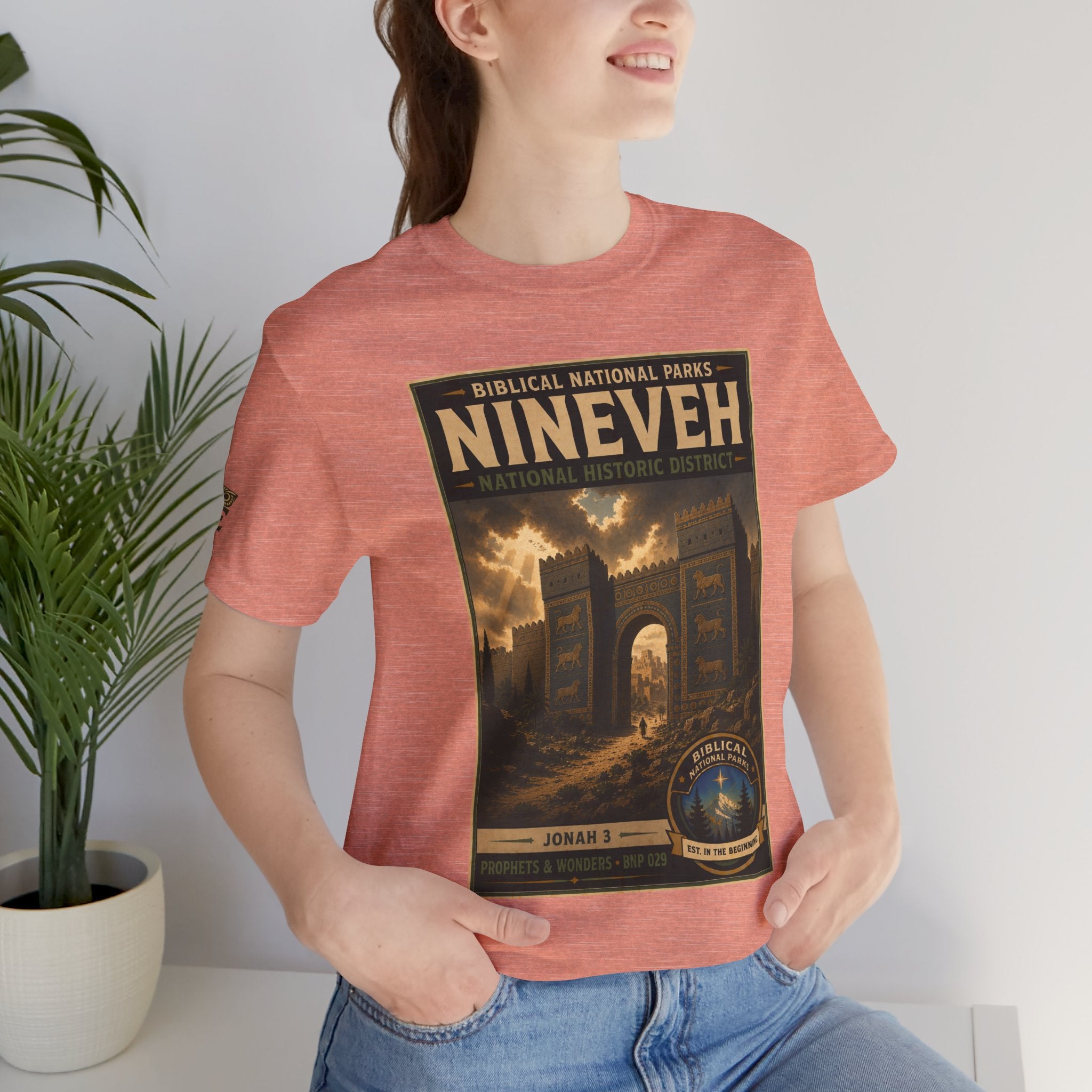 Biblical National Parks Collection V- Prophets & Wonders #029/030 Jonah 3 | Vintage nature poster Tee | Biblical national parks graphic shirt
