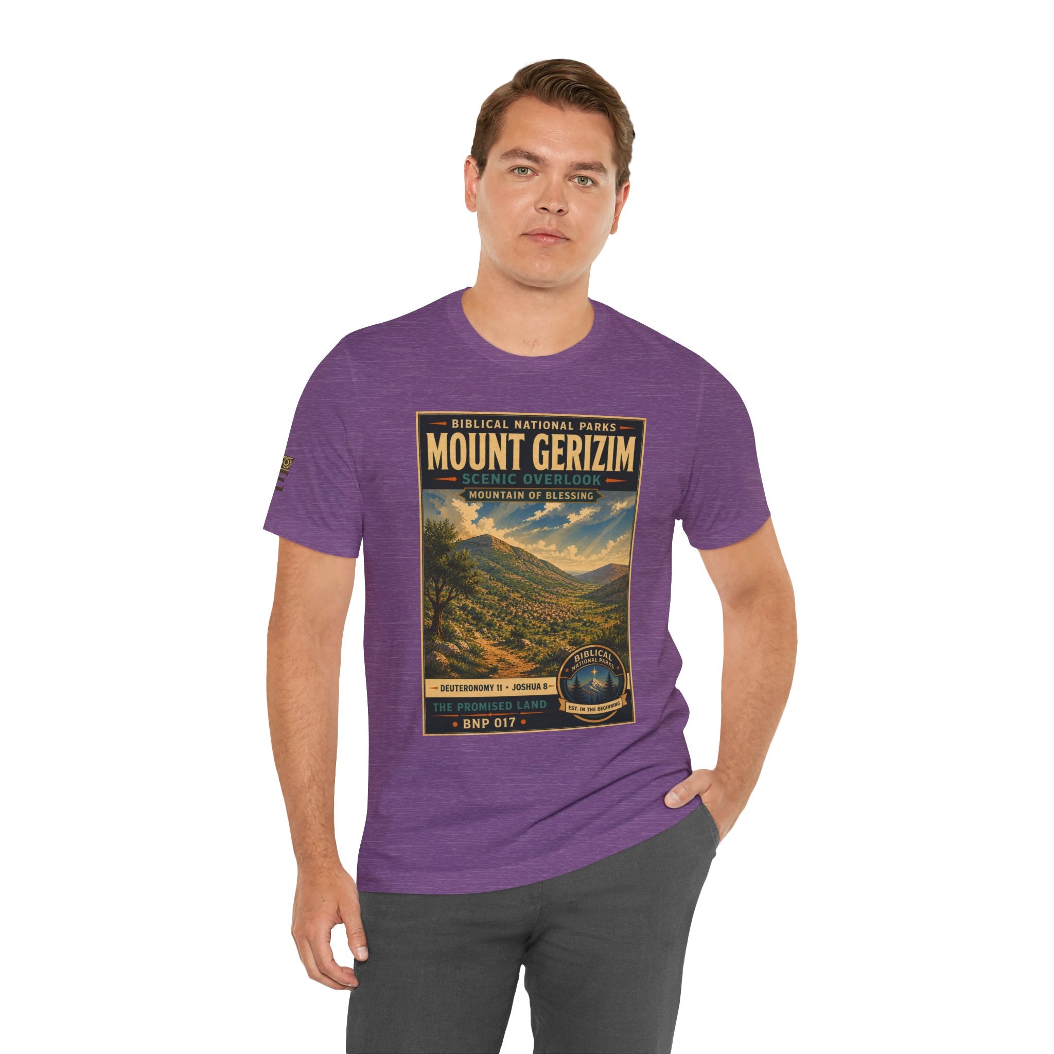 Biblical National Parks Collection III- The Promised Land #017/018 Joshua 8 | Vintage nature poster Tee | Biblical national parks graphic shirt