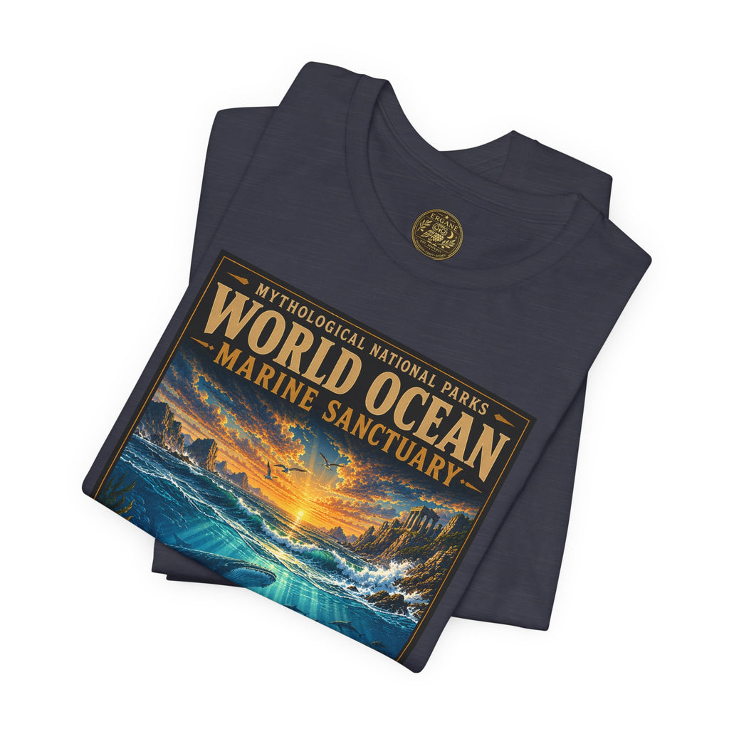 Mythological National Parks COLLECTION V- #050-050 TITANS & PRIMORDIAL REALMS | Vintage nature poster Tee | Mythological National Parks graphic shirt