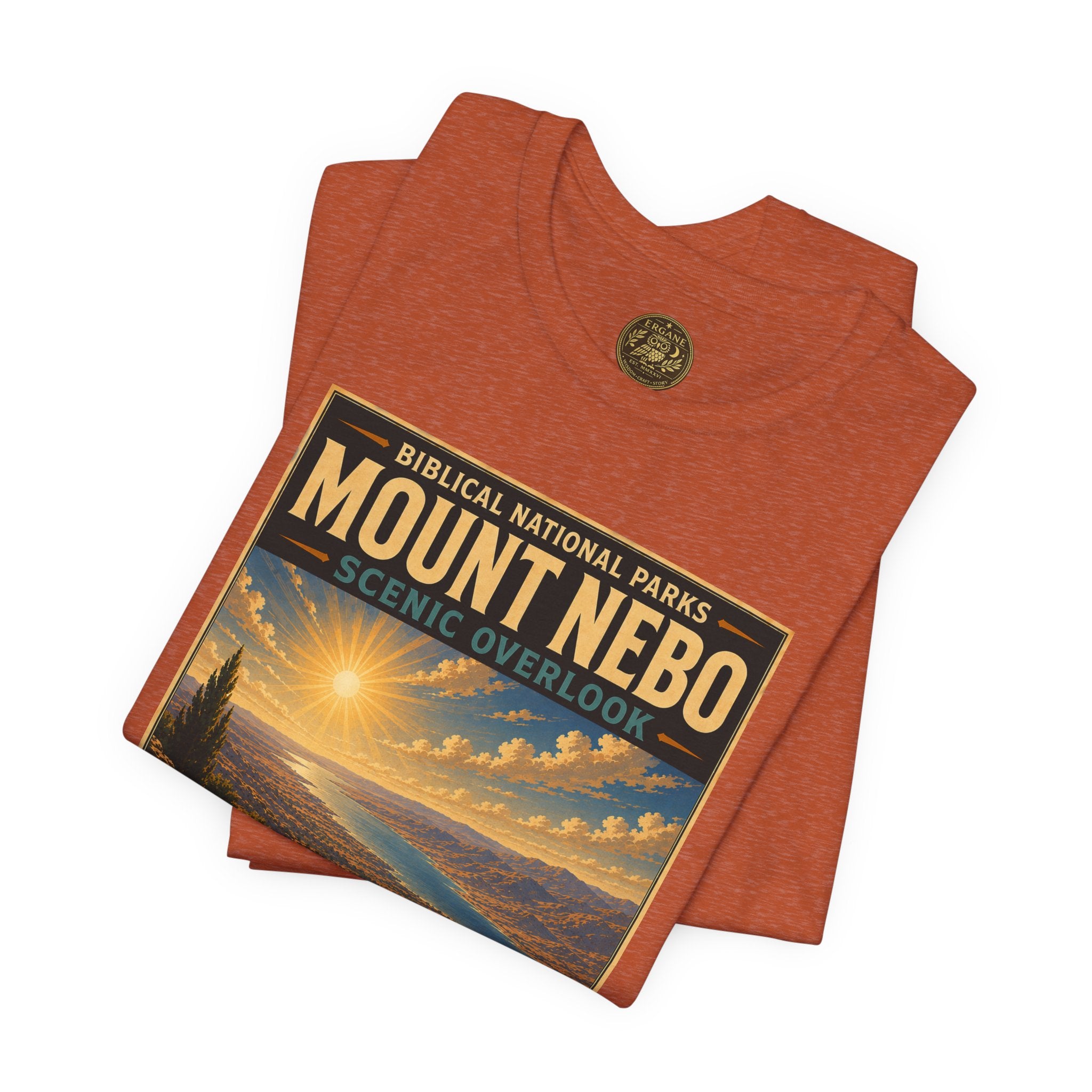 Biblical National Parks Collection III- The Promised Land #014/018 Deuteronomy 34:1 | Vintage nature poster Tee | Biblical national parks graphic shirt