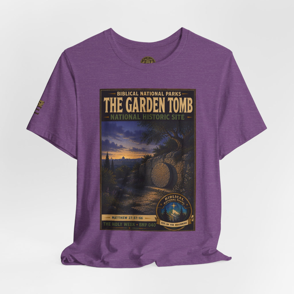 Biblical National Parks Collection VII- The Holy Week #040/041 | Matthew 27: 55-66 | Vintage nature poster Tee | Biblical national parks graphic shirt