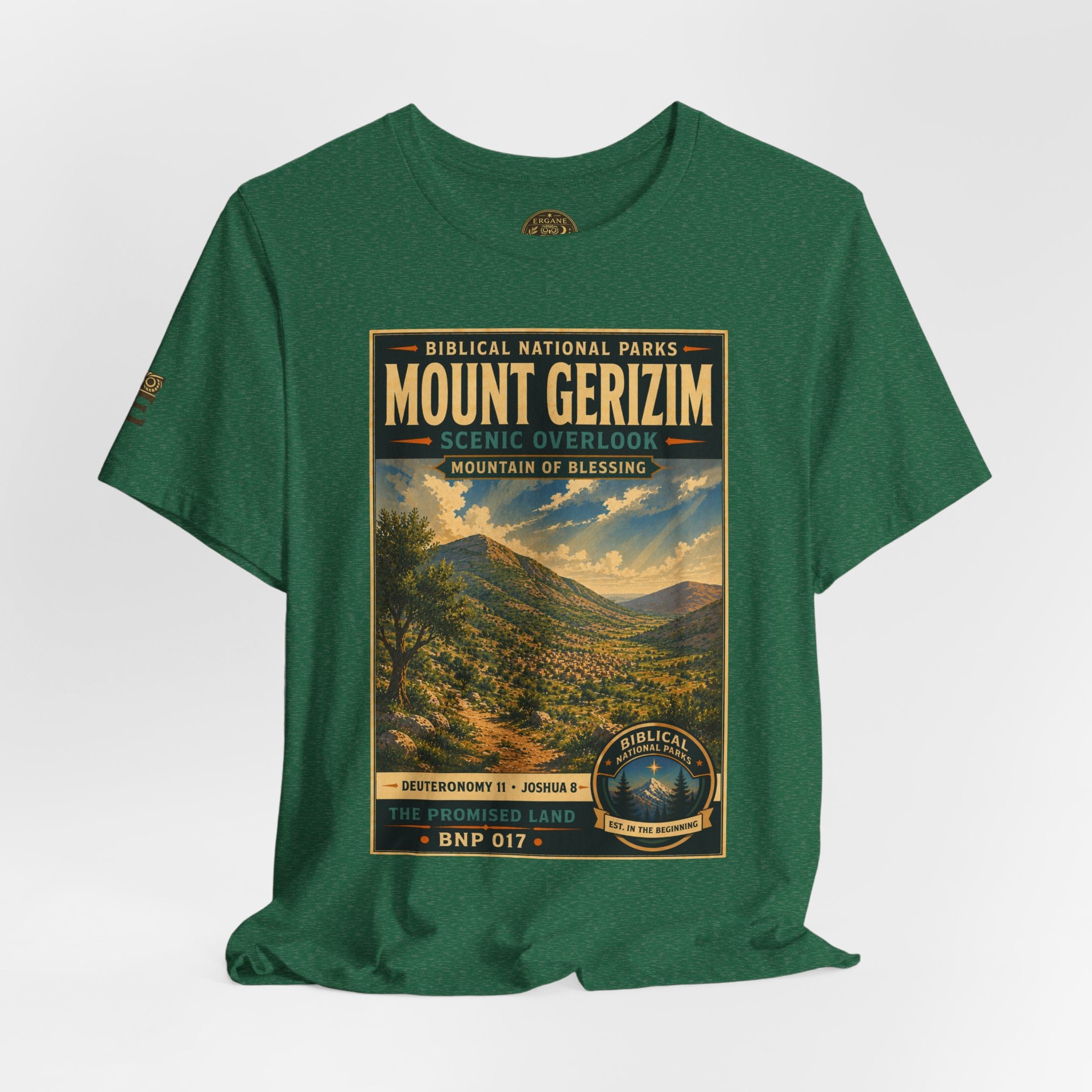 Biblical National Parks Collection III- The Promised Land #017/018 Joshua 8 | Vintage nature poster Tee | Biblical national parks graphic shirt