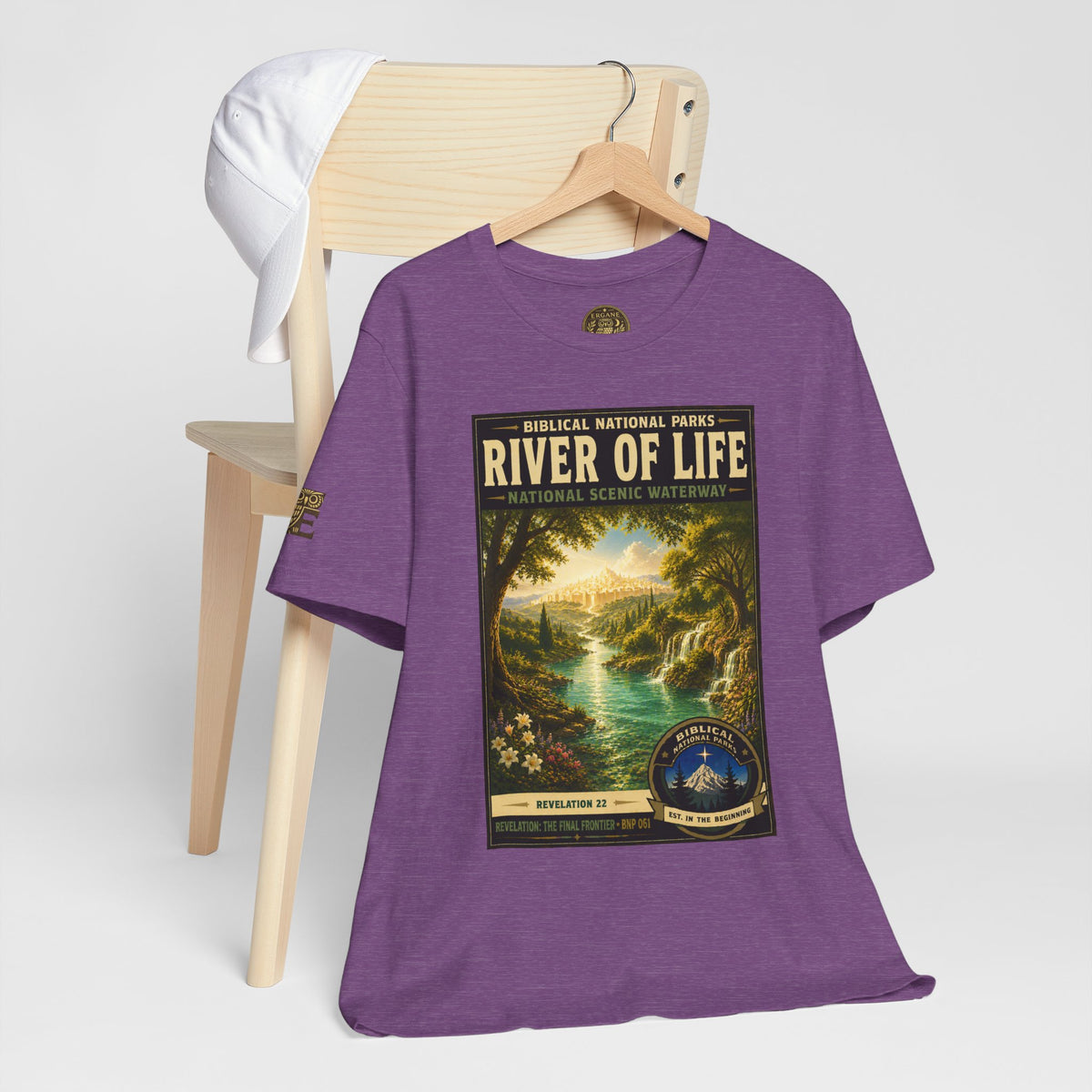 Biblical National Parks Collection X- #061/061 - Revelation: The Final Frontier | Revelation 22 | Vintage nature poster Tee | Biblical national parks graphic shirt 2
