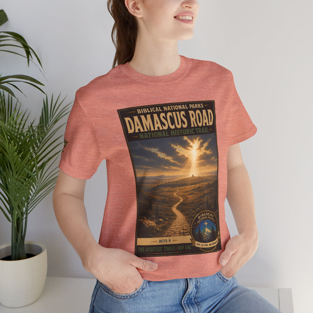 Biblical National Parks Collection VIII- The Apostles' Trails #042/049 | Acts 9 | Vintage nature poster Tee | Biblical national parks graphic shirt