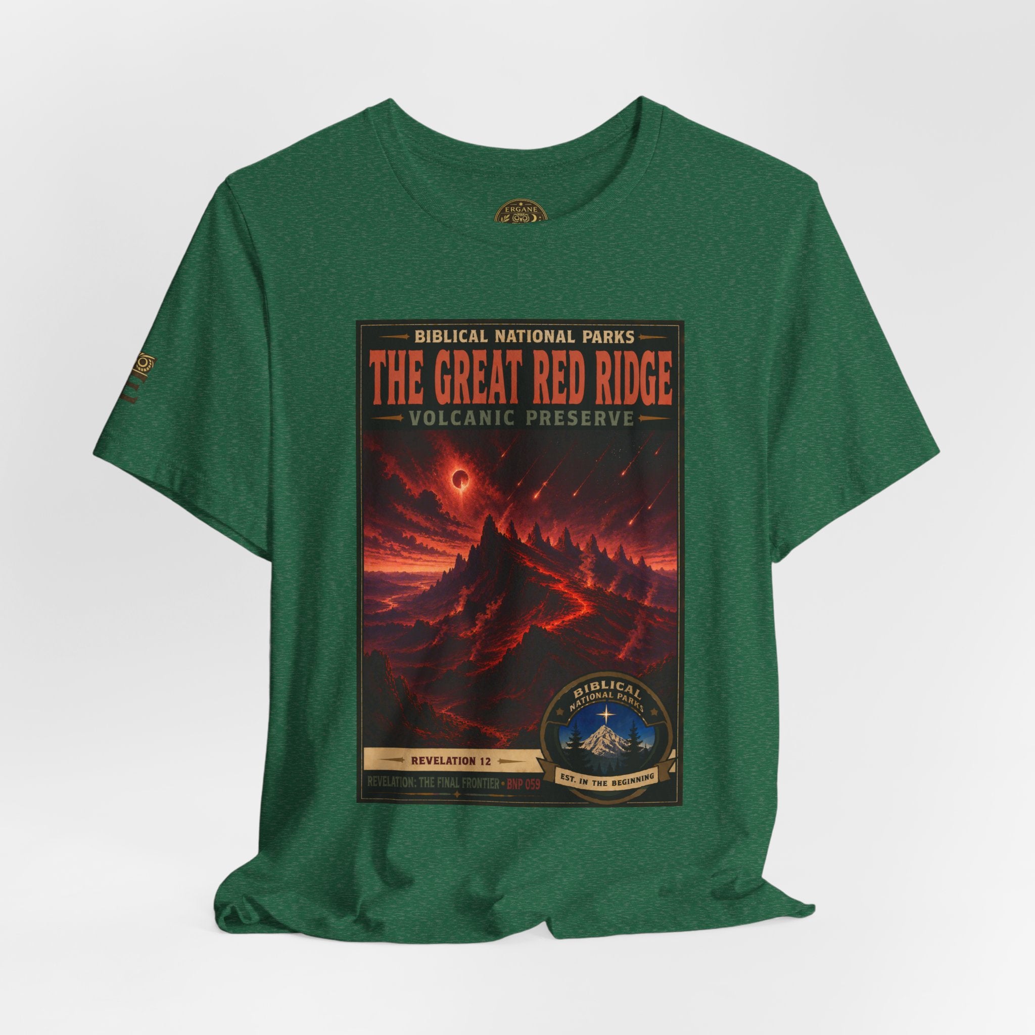 Biblical National Parks Collection X- #059/061 - Revelation: The Final Frontier | Revelation 12 | Vintage nature poster Tee | Biblical national parks graphic shirt
