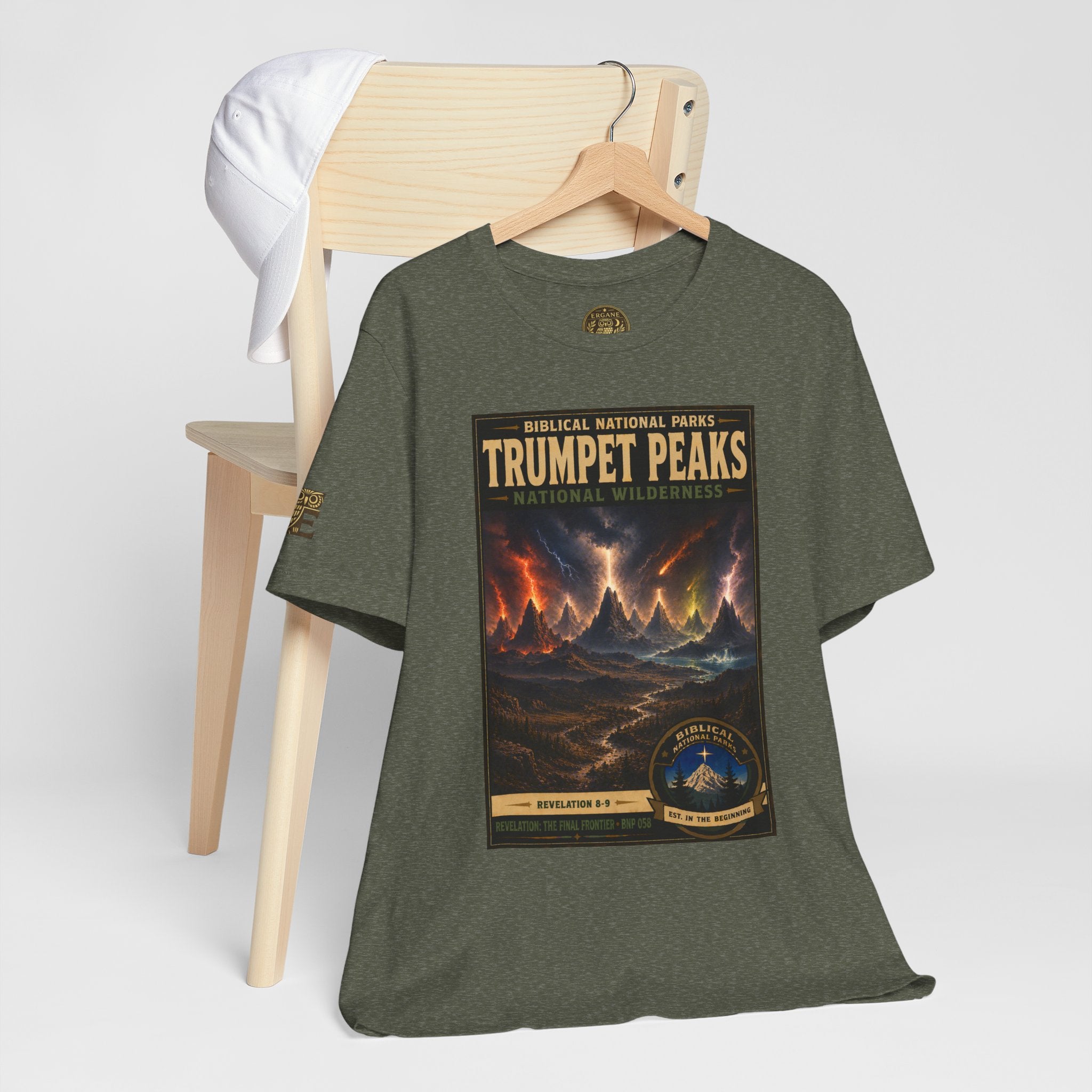 Biblical National Parks Collection X- #058/061 - Revelation: The Final Frontier | Revelation 8-9 | Vintage nature poster Tee | Biblical national parks graphic shirt