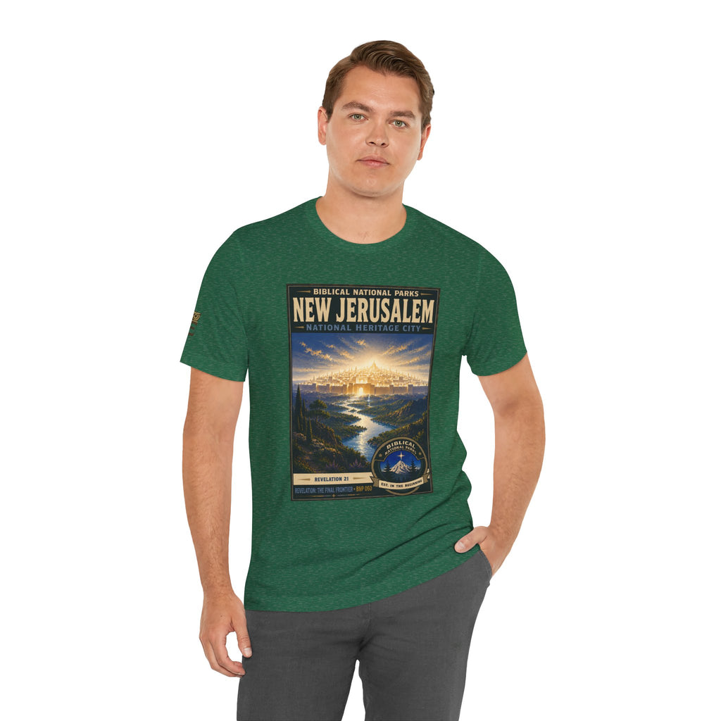 Biblical National Parks Collection X- #060/061 - Revelation: The Final Frontier | Revelation 21 | Vintage nature poster Tee | Biblical national parks graphic shirt 2